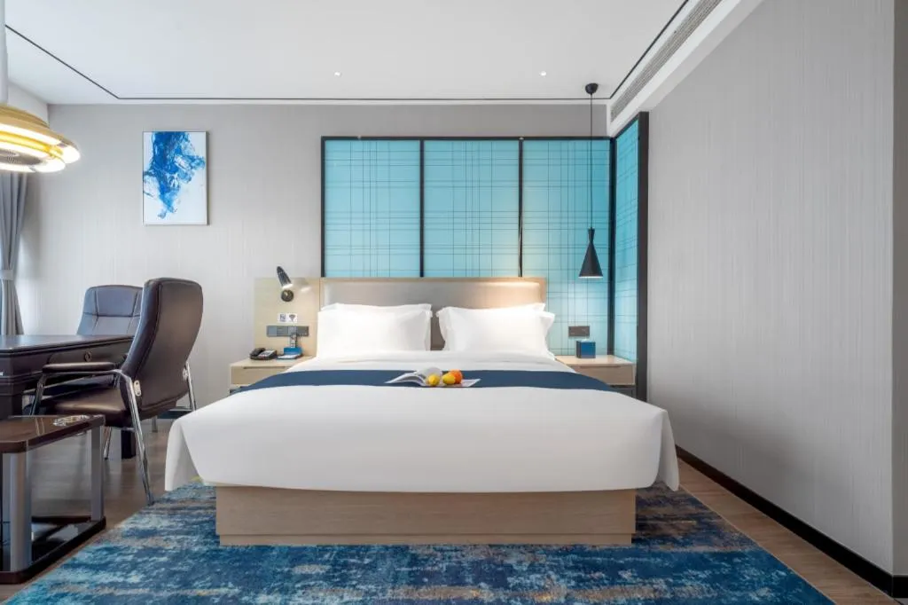Bed in Echarm Hotel Zhuzhou Liling