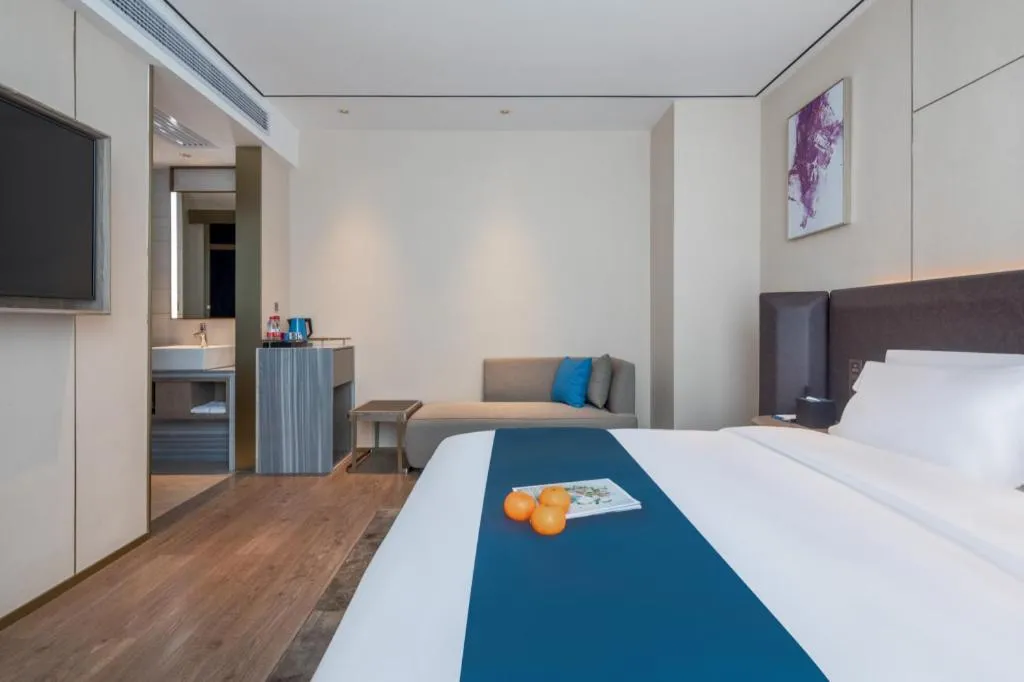 Bed in Echarm Hotel Zhuzhou Liling