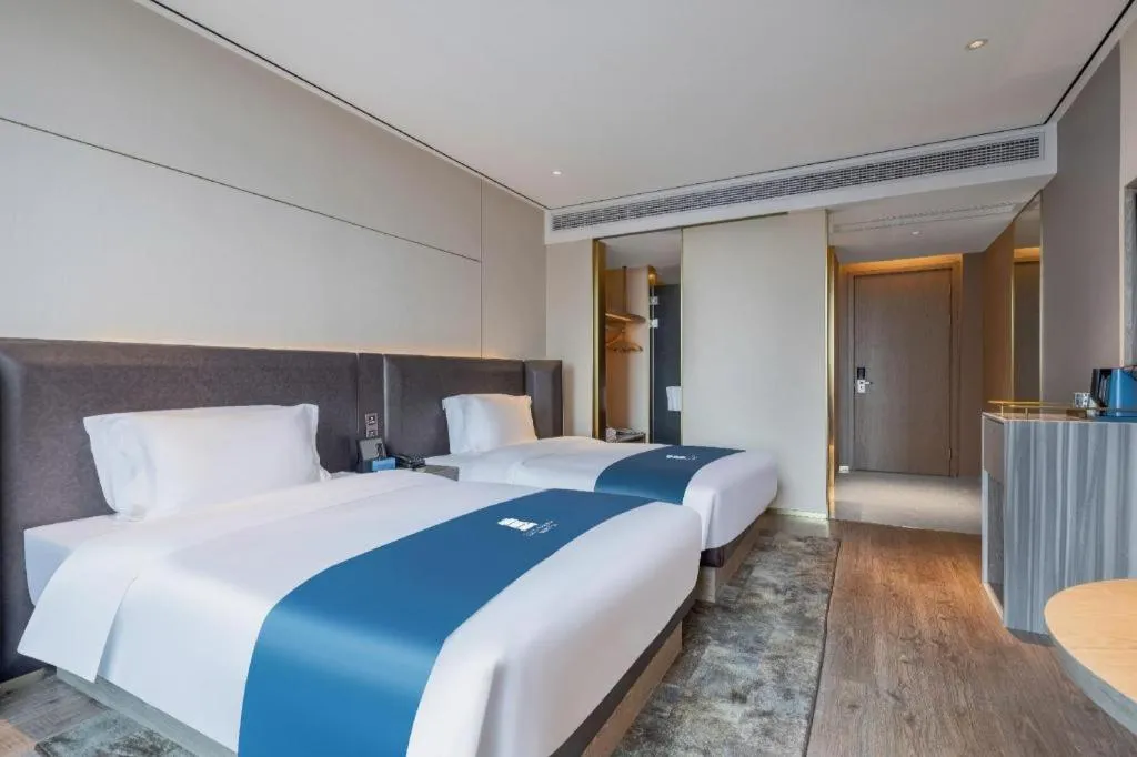 Bed in Echarm Hotel Zhuzhou Liling