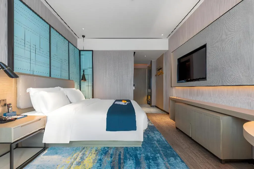 Bed in Echarm Hotel Zhuzhou Liling