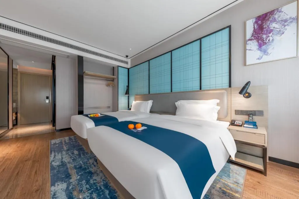 Bed in Echarm Hotel Zhuzhou Liling