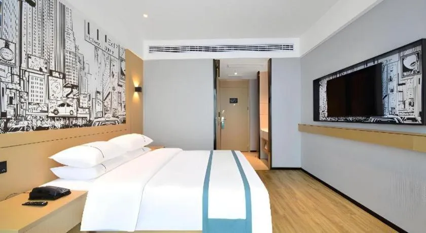 Bed in City Comfort Inn Yichang Sanxia Airport