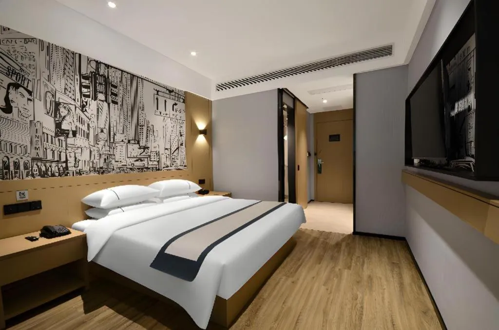 Bed in City Comfort Inn Yichang Sanxia Airport