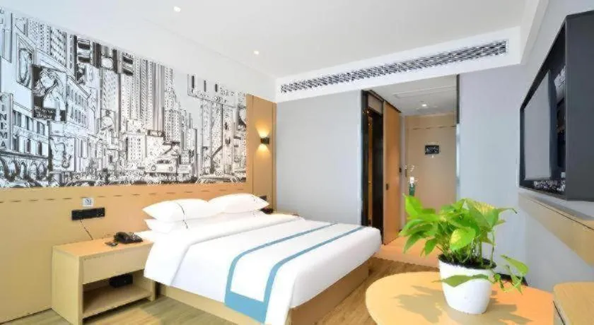 Bed in City Comfort Inn Yichang Sanxia Airport