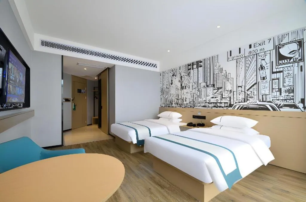 Bed in City Comfort Inn Yichang Sanxia Airport