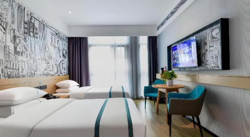 Bed in City Comfort Inn Yichang Sanxia Airport