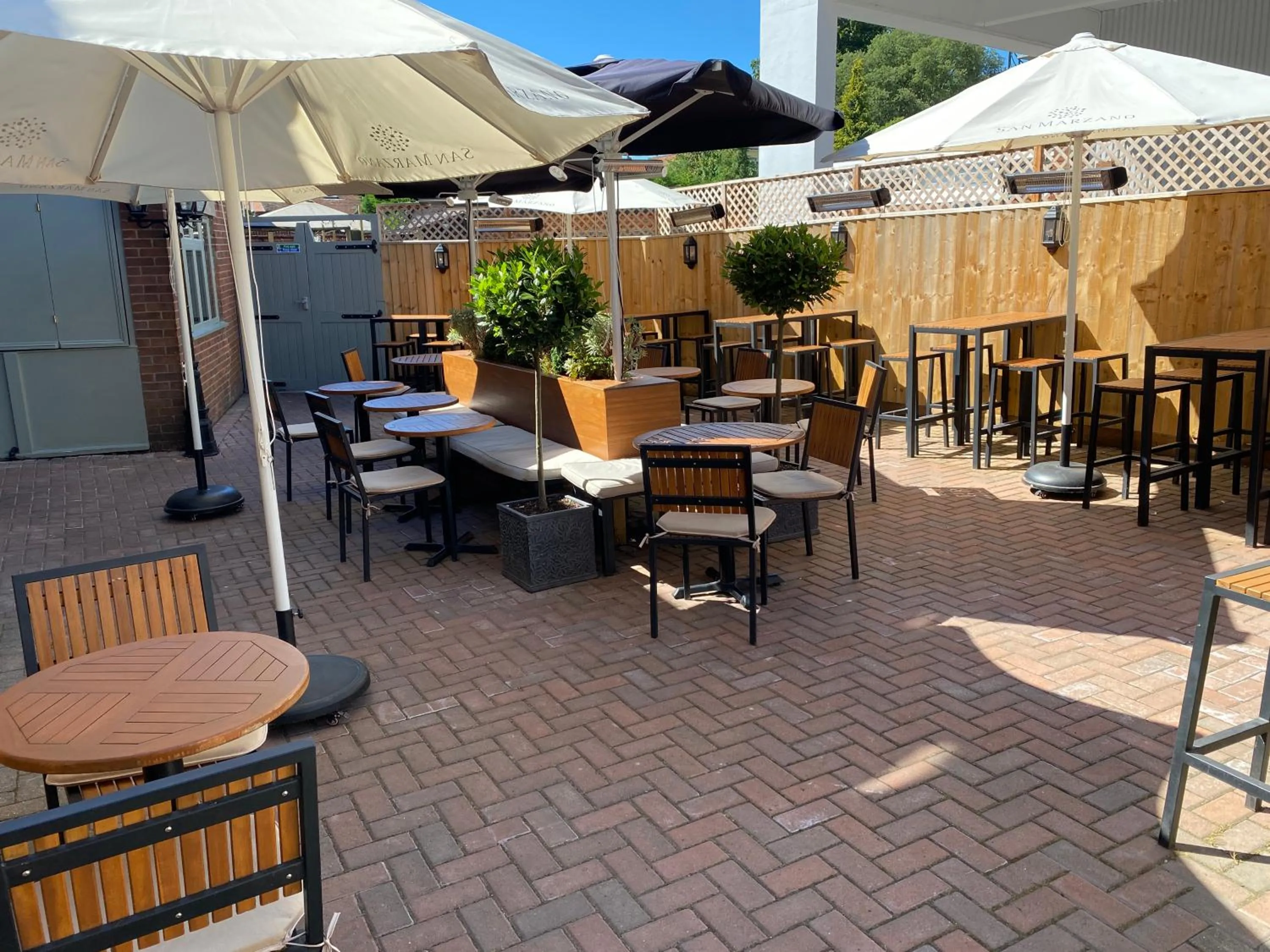 Inner courtyard view in The Peppermill Town house Hotel & Restaurant