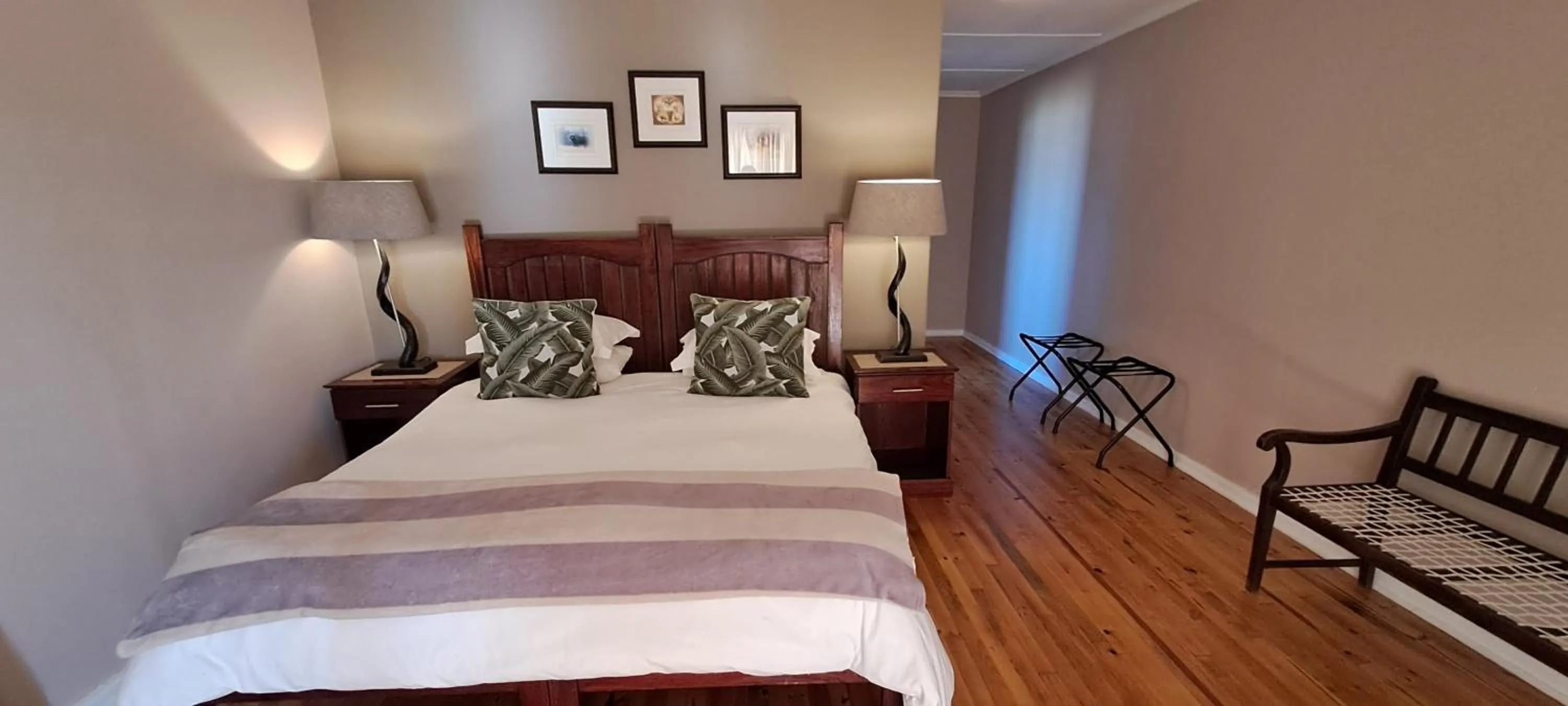 Bedroom, Bed in The Ranch House at African Safari Lodge