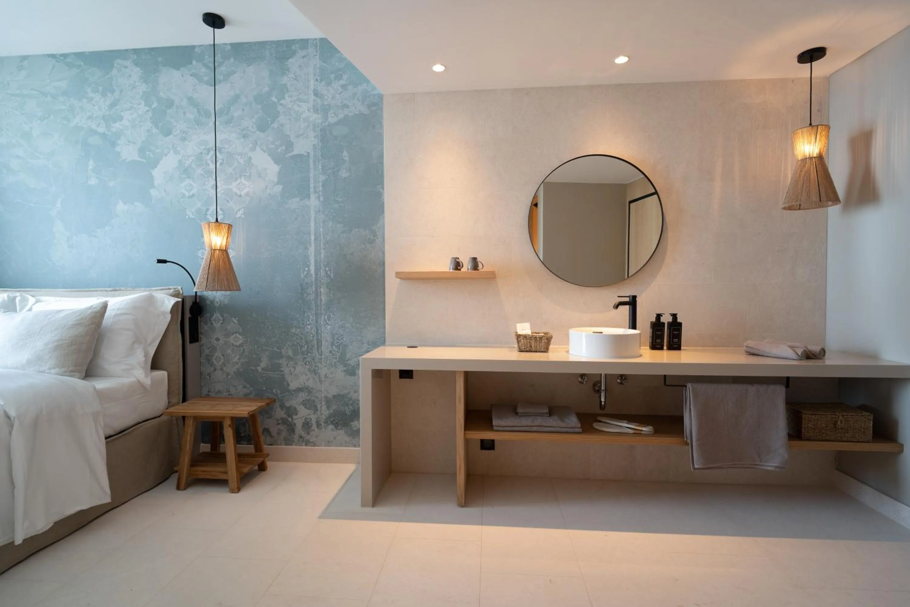 Bed in Blu Mare Hotel