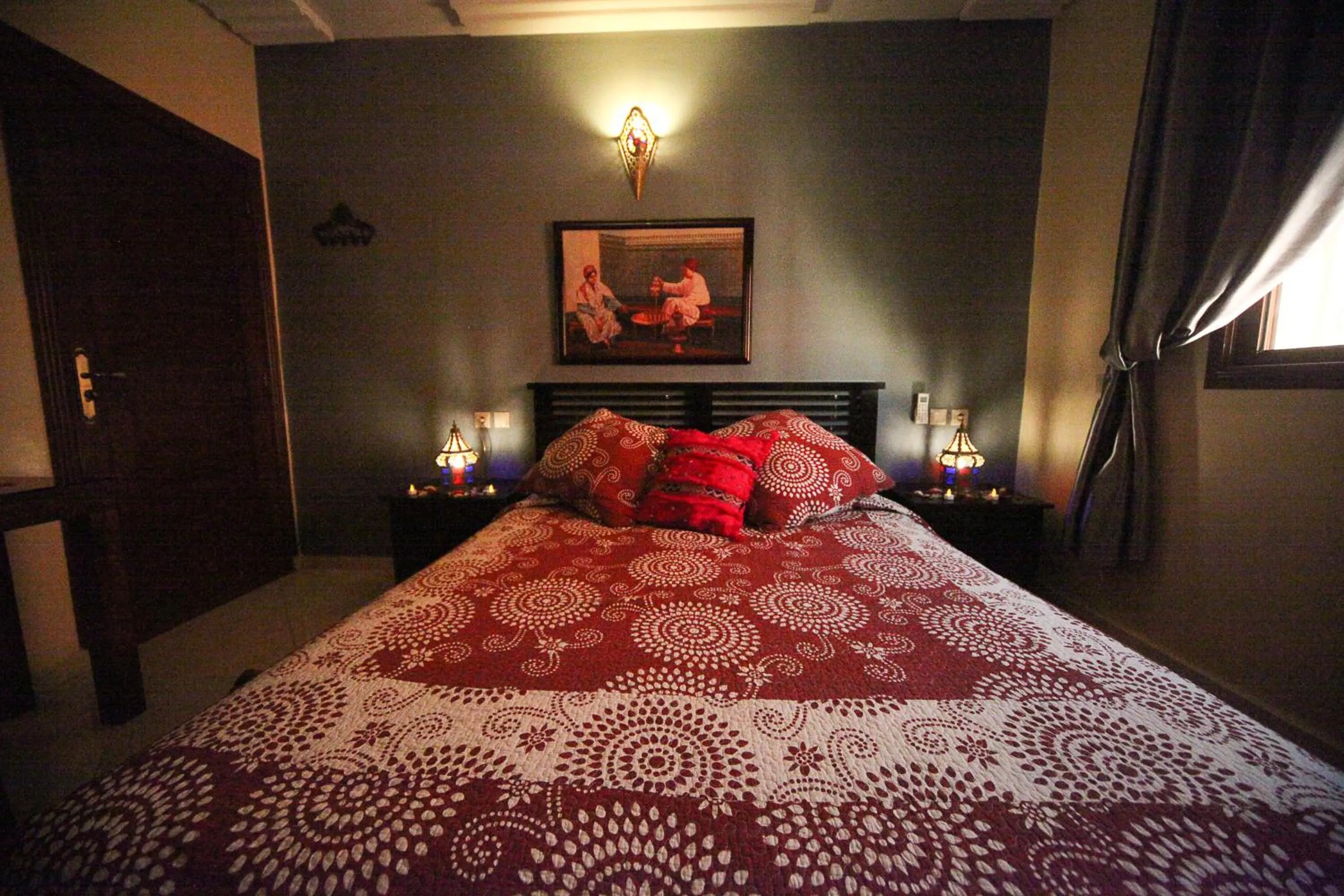 Bedroom, Bed in Riad Mimosa