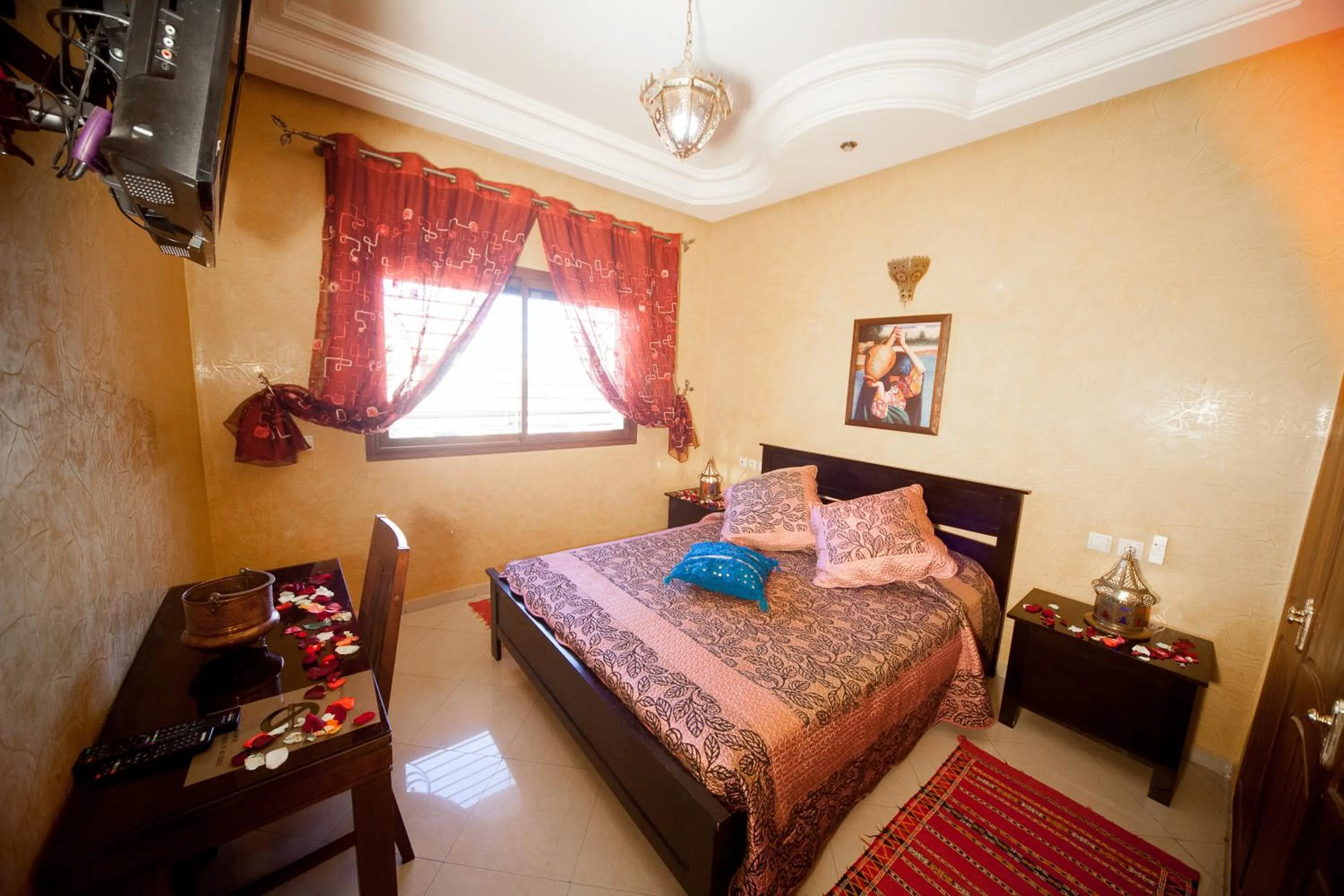 Bedroom, Bed in Riad Mimosa