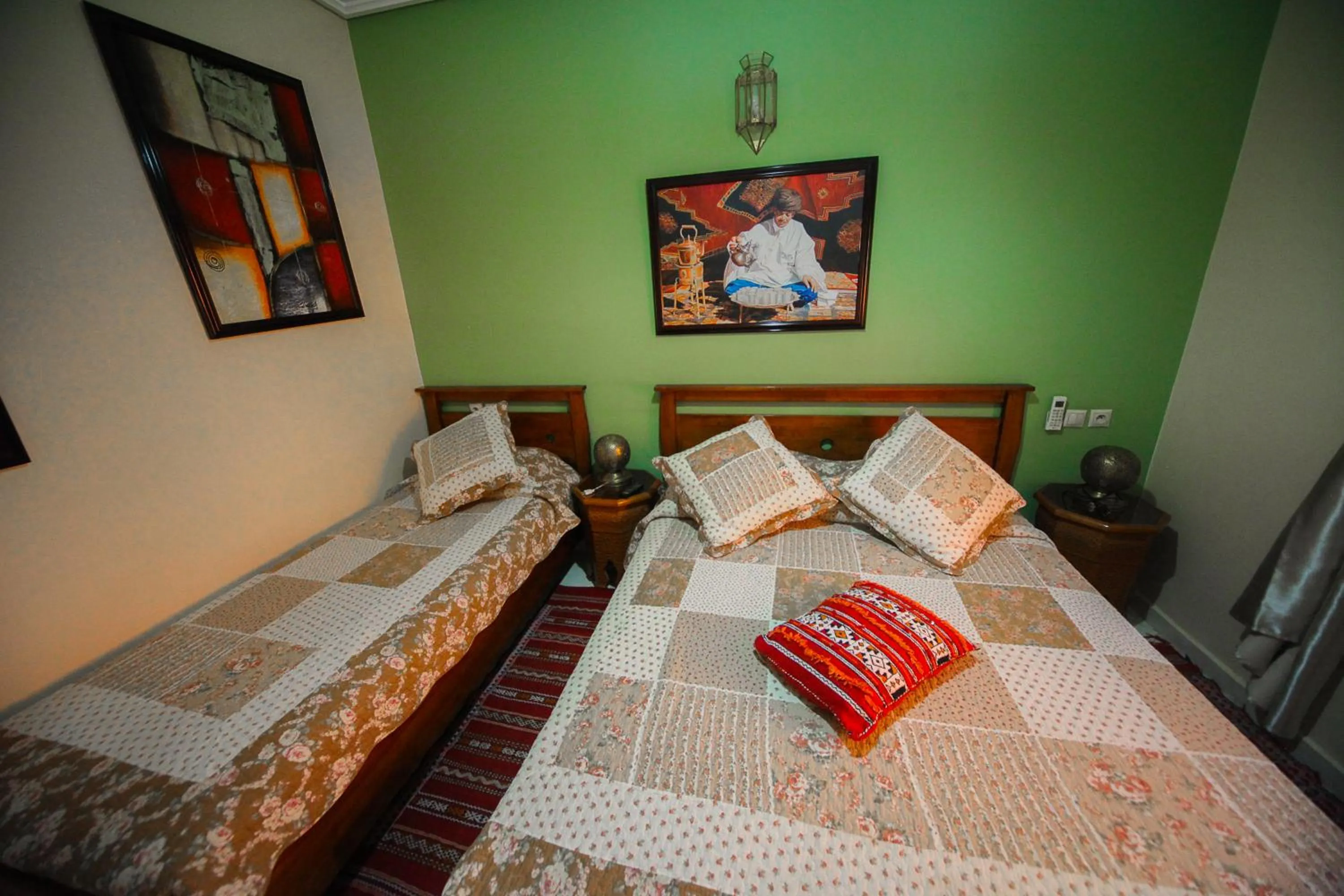 Bedroom, Bed in Riad Mimosa