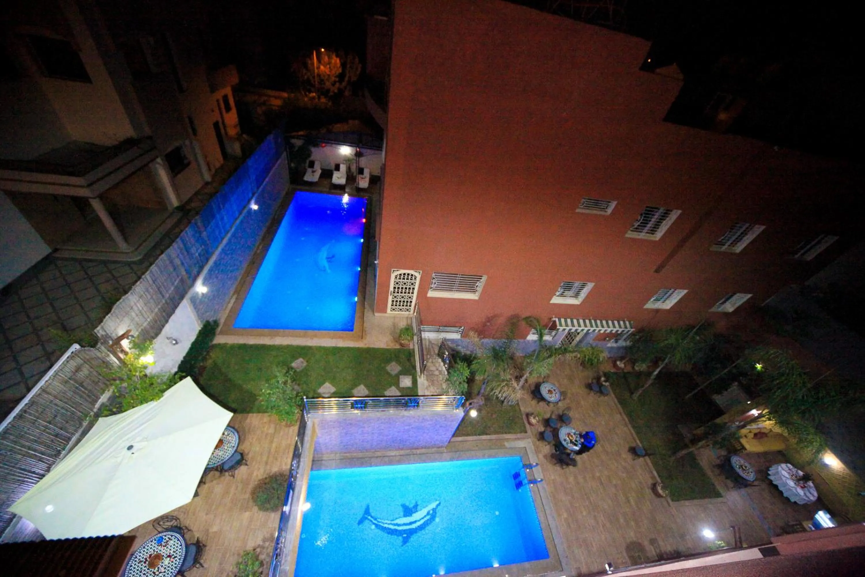 Pool view in Riad Mimosa