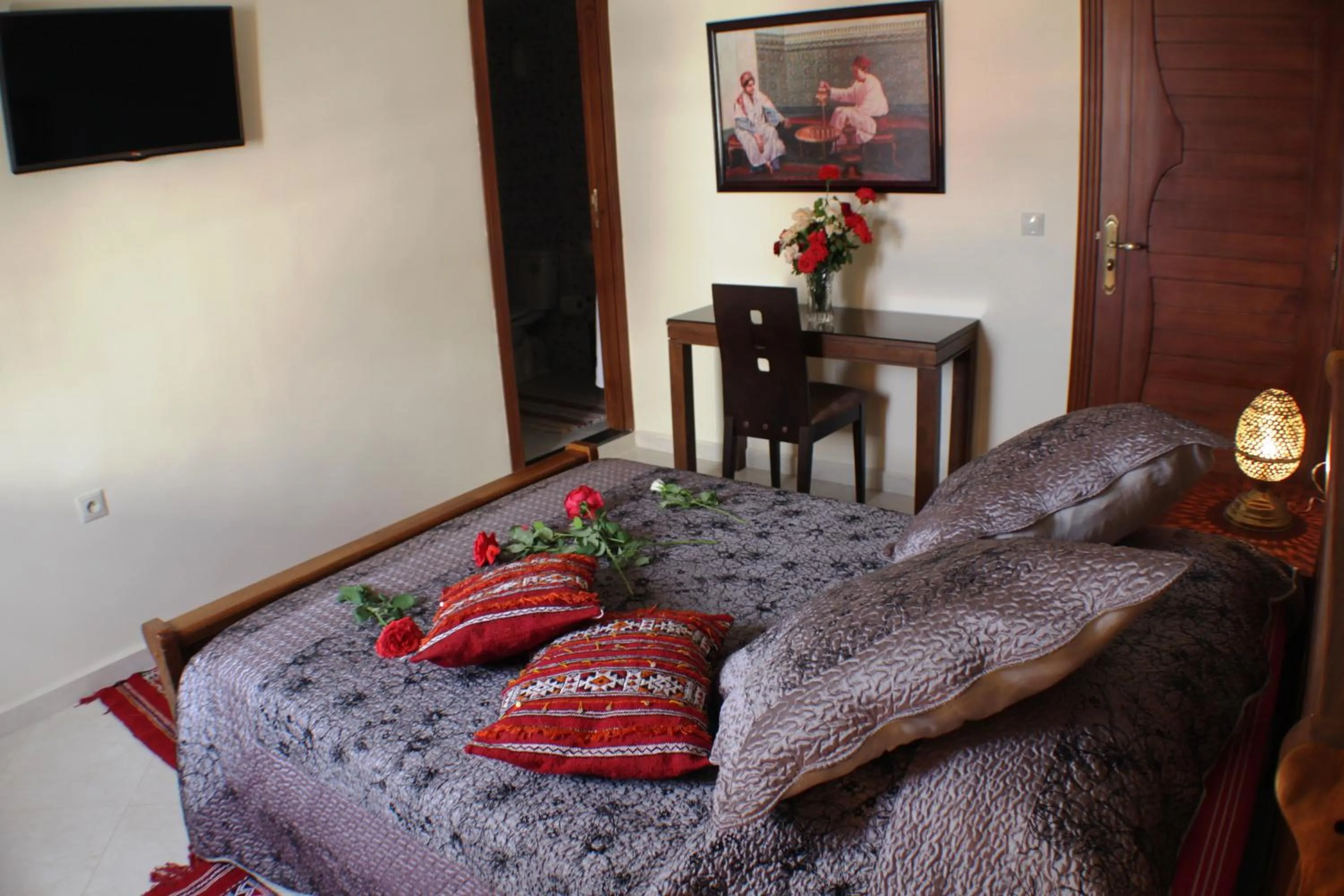 Bed in Riad Mimosa