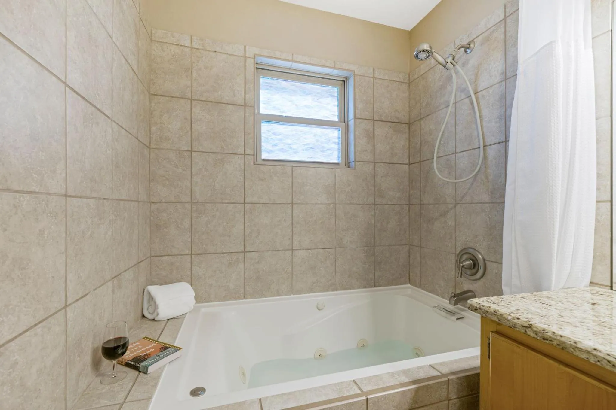 Shower in Blanco Riverside Cottages