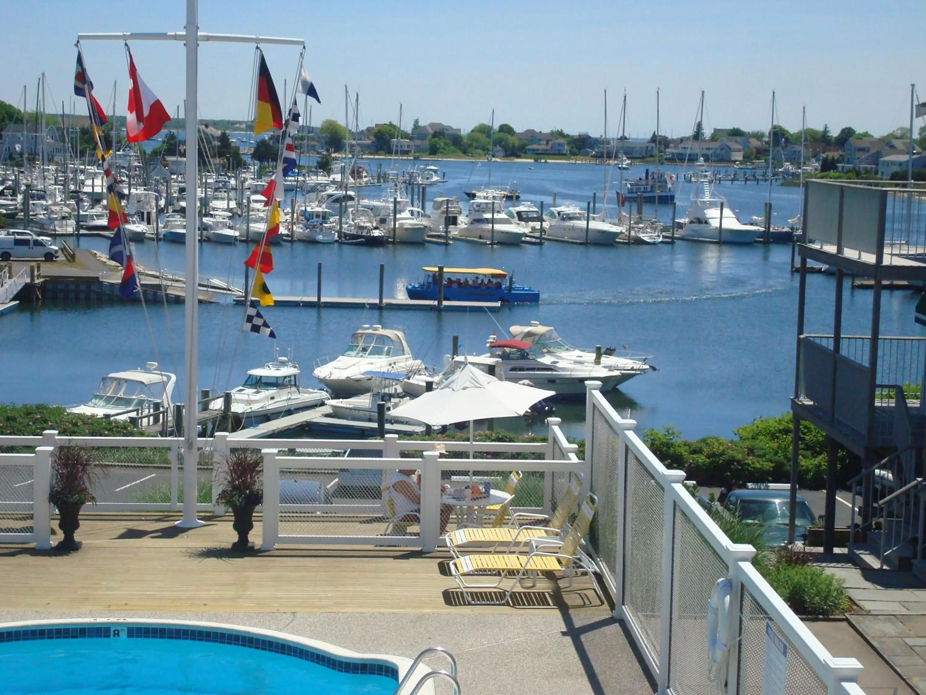 Pool view in Anchor In Hotel - Hyannis, MA