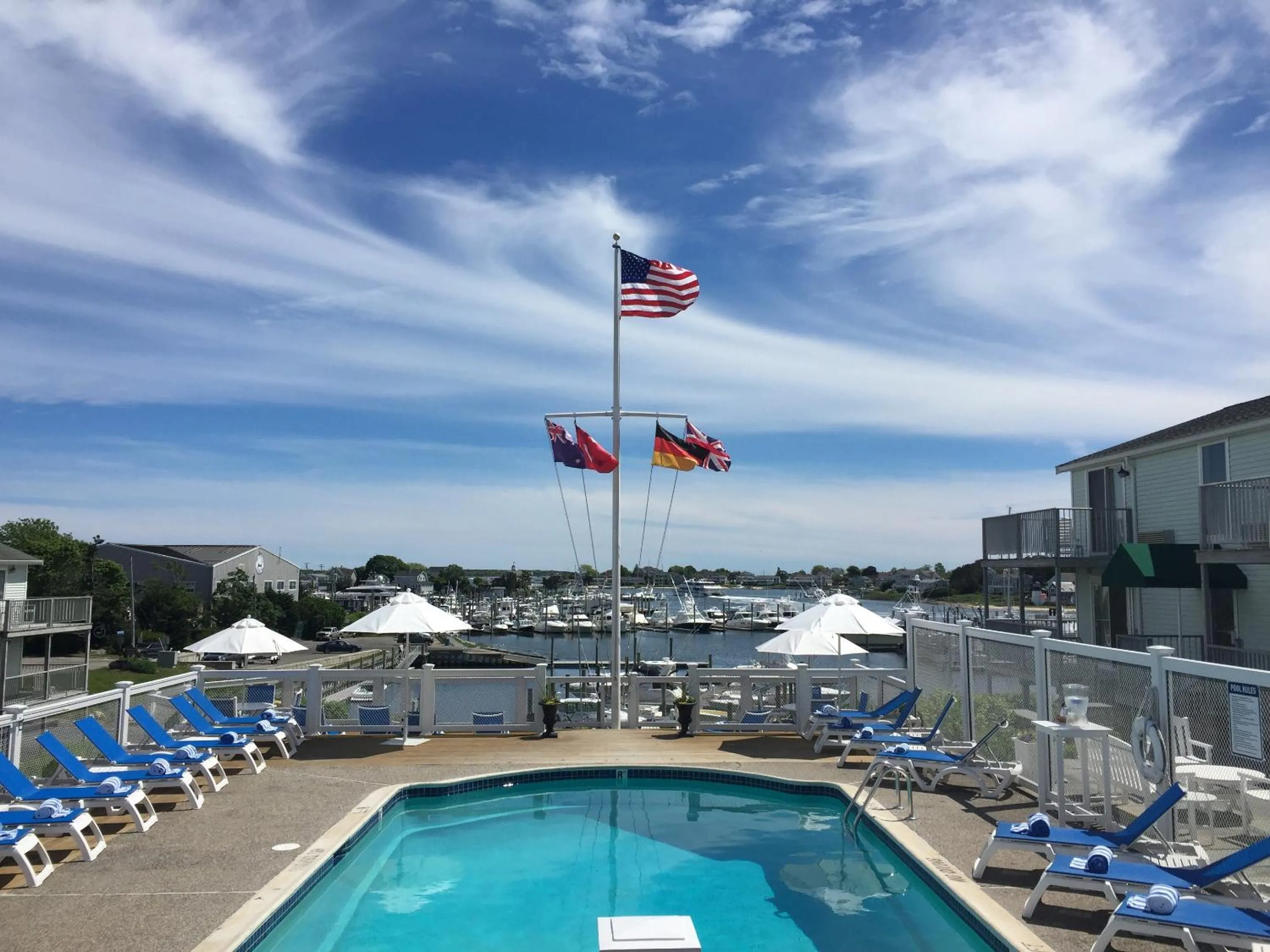 Pool view in Anchor In Hotel - Hyannis, MA
