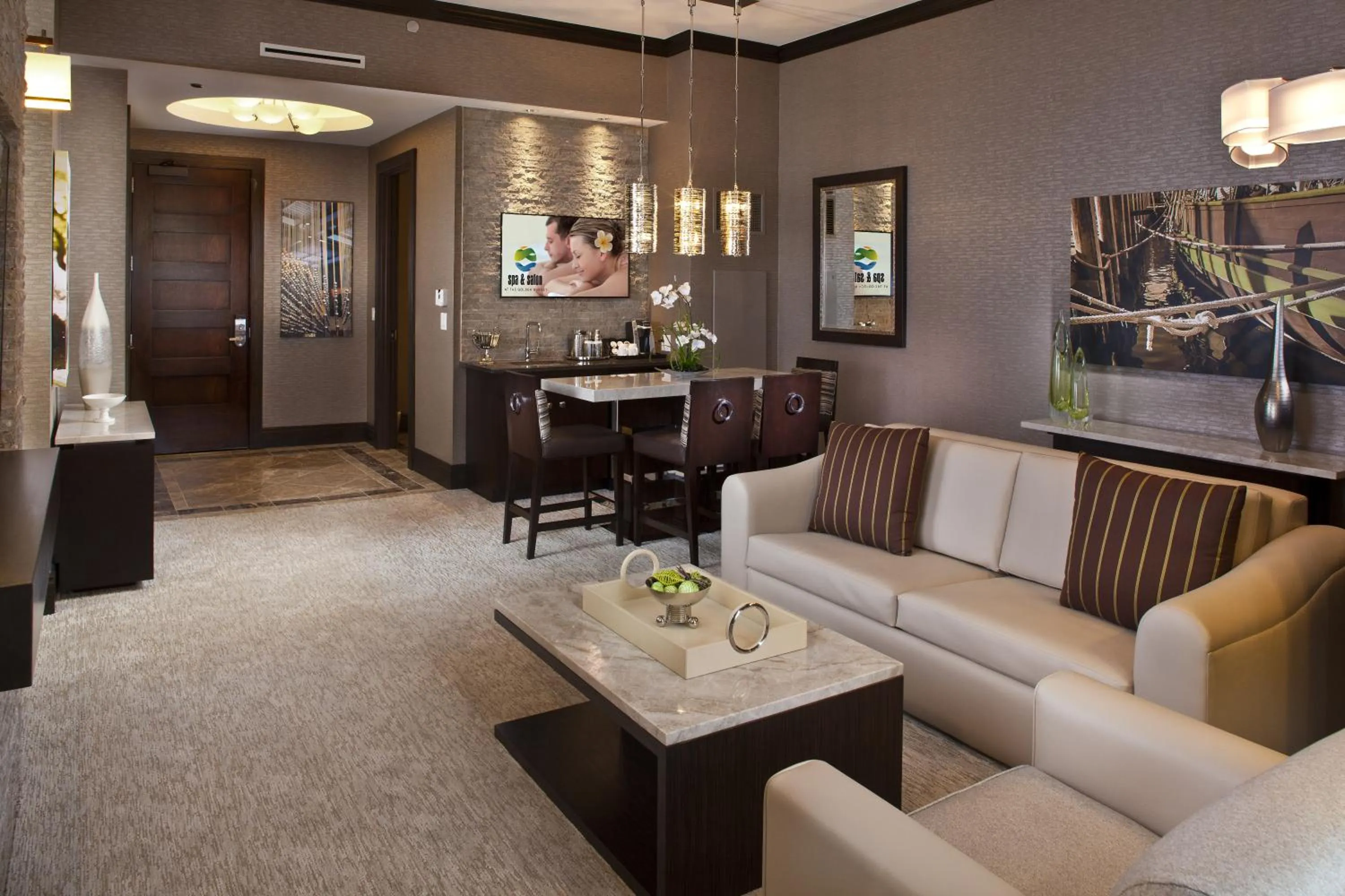 Seating area in Golden Nugget Lake Charles