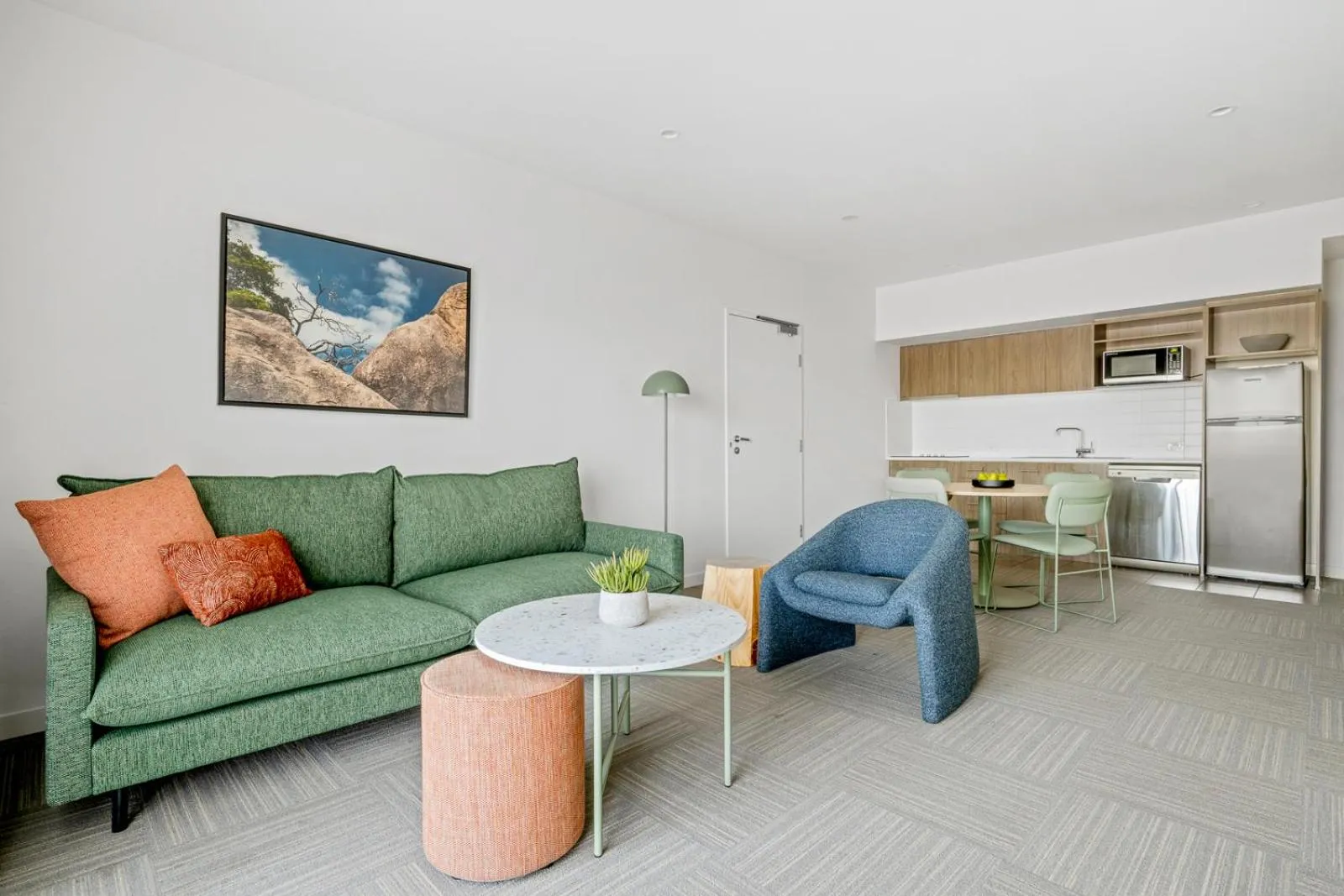 Living room in Quest Townsville on Eyre