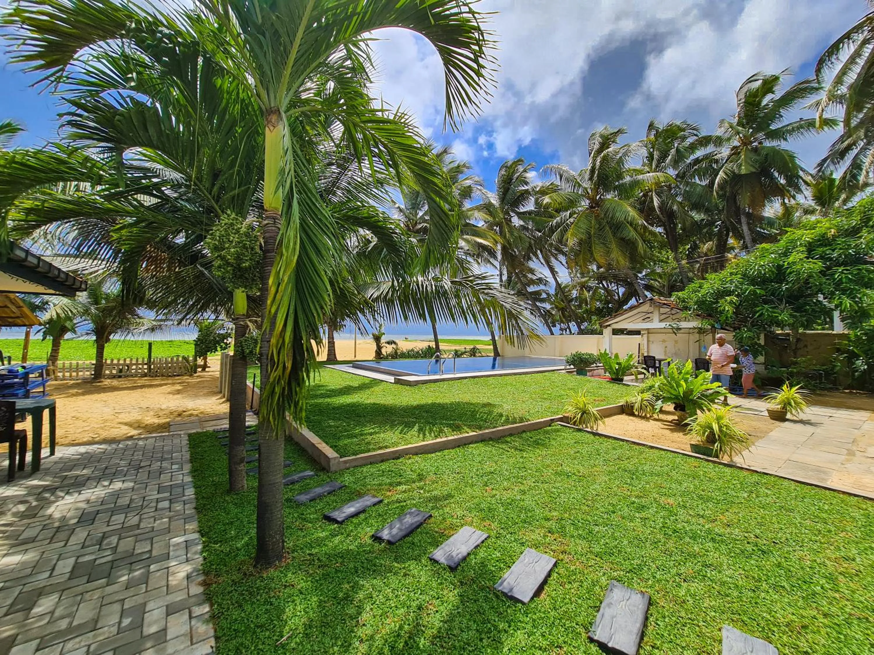 Garden view in Star Beach Guest House