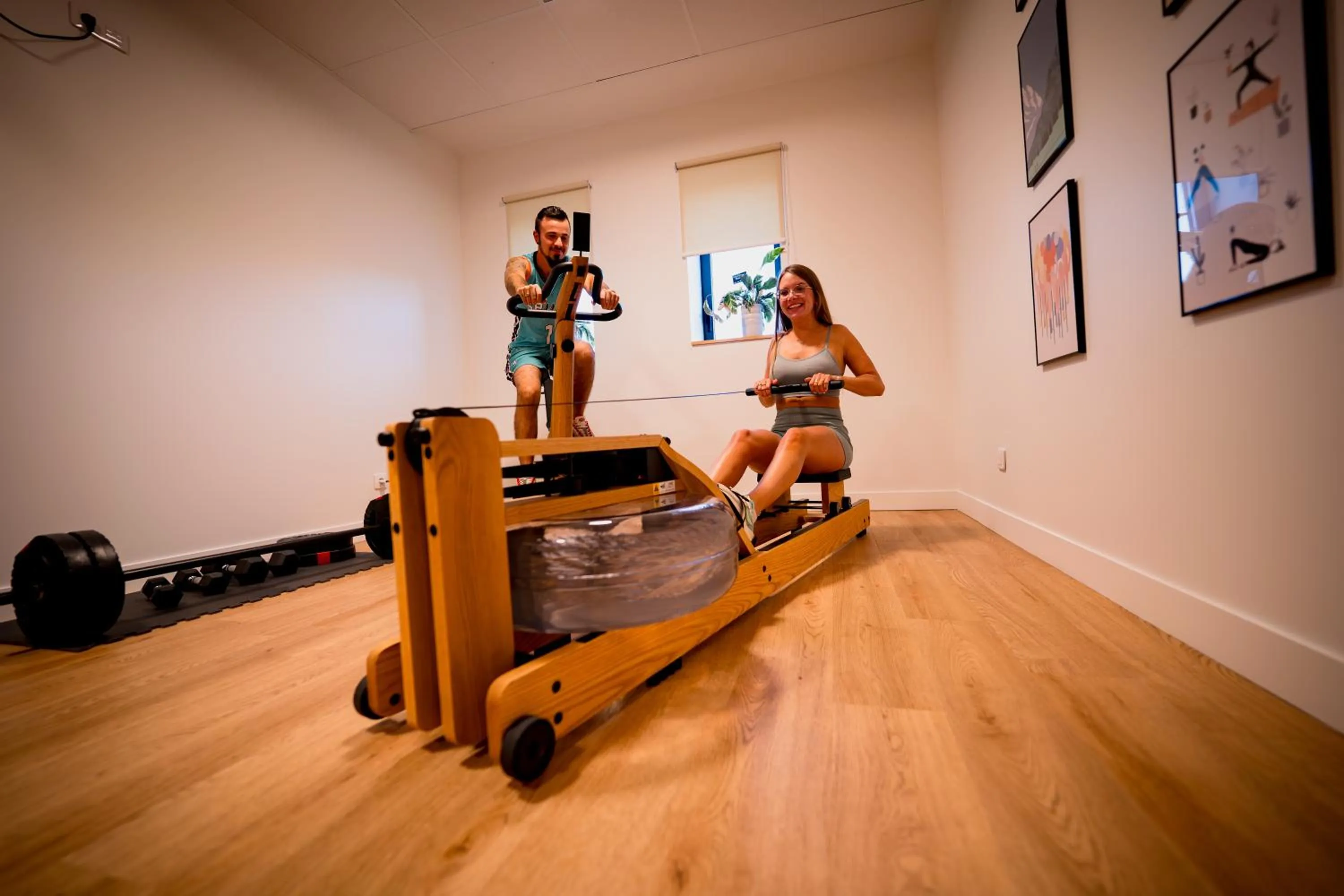 Fitness centre/facilities in Bô Hôtels Ambronay