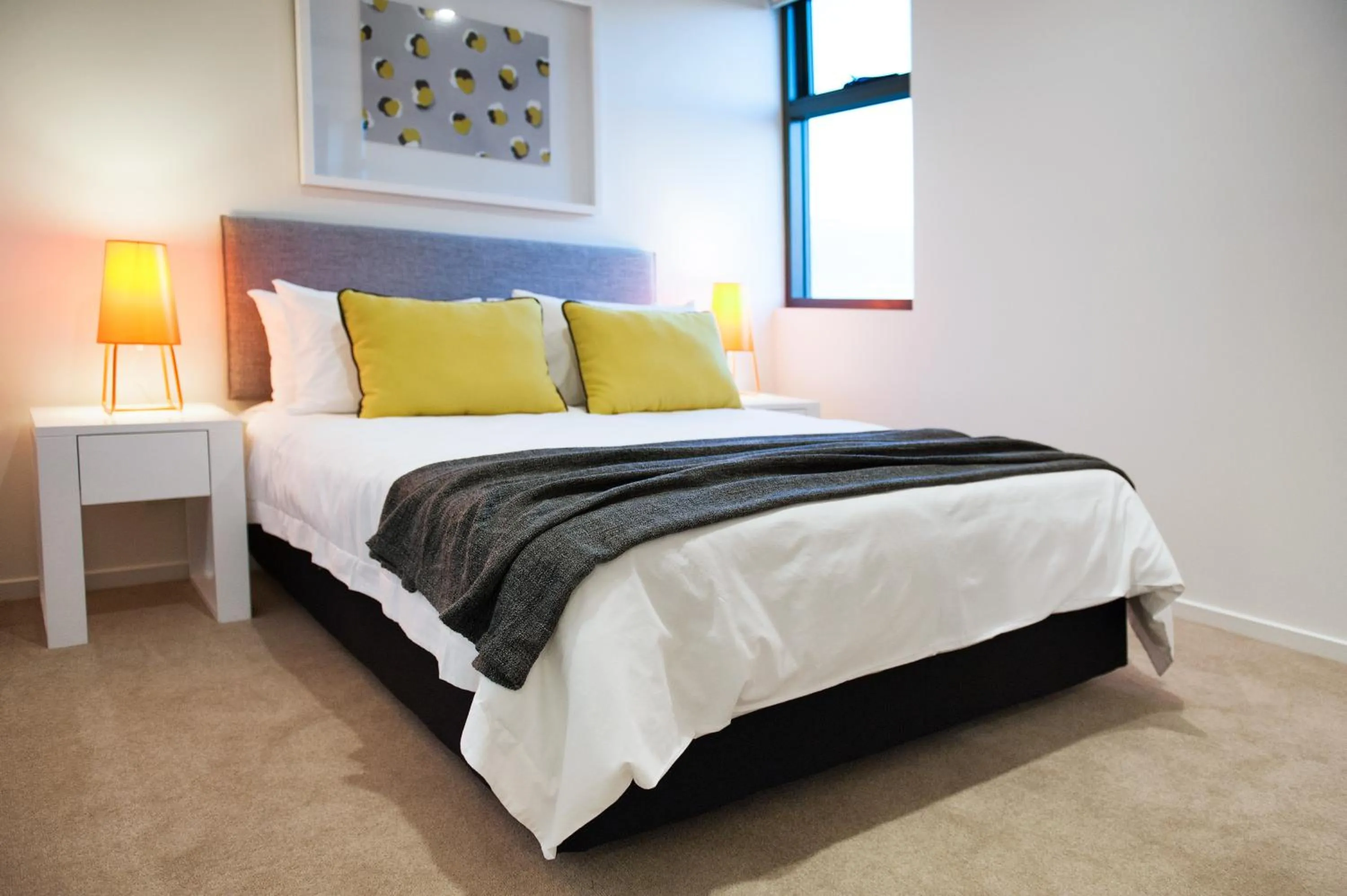 Bedroom, Bed in Vine Apartments South Brisbane