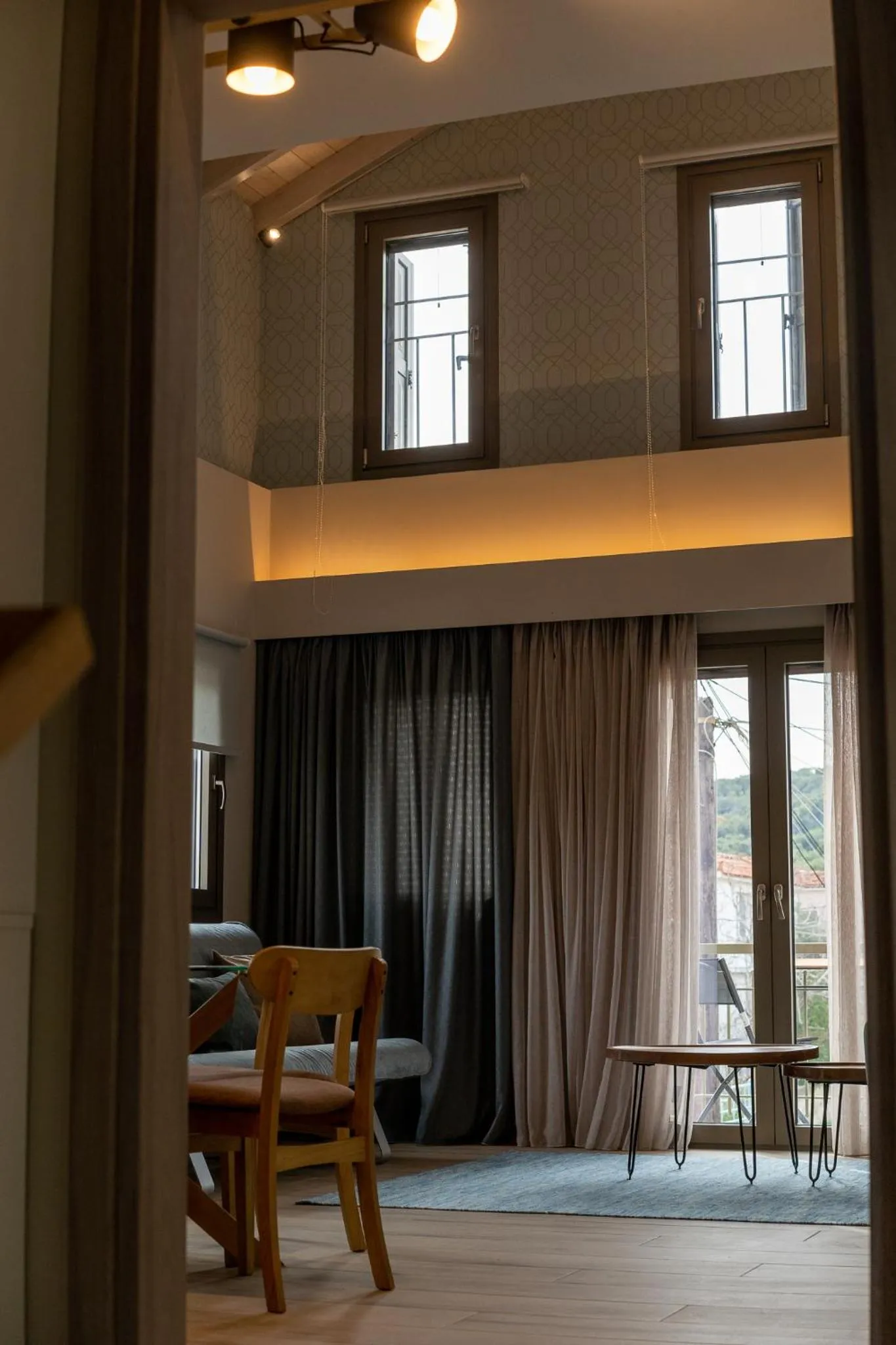 Living room in Akti Vigla Apartments