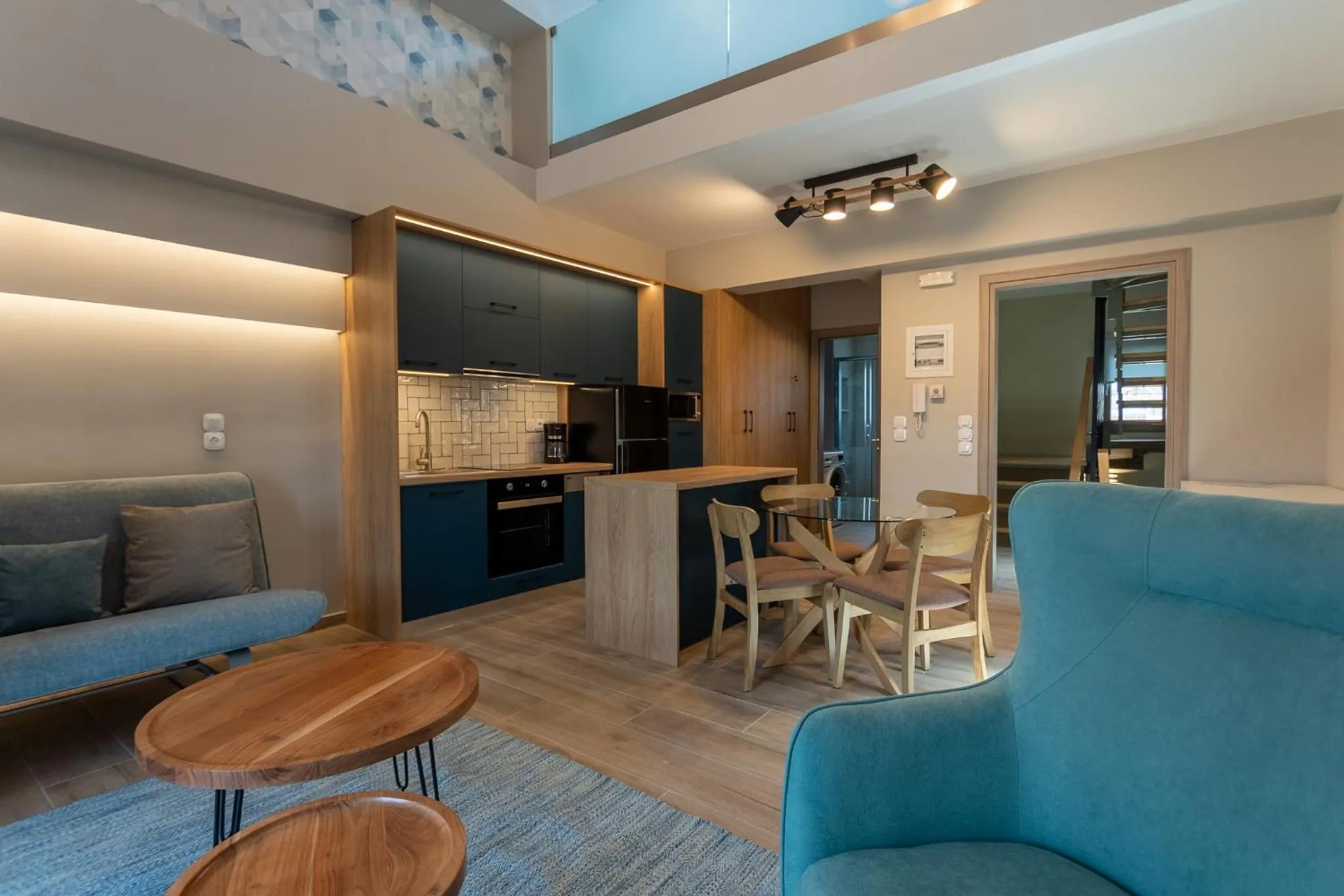 Kitchen or kitchenette in Akti Vigla Apartments