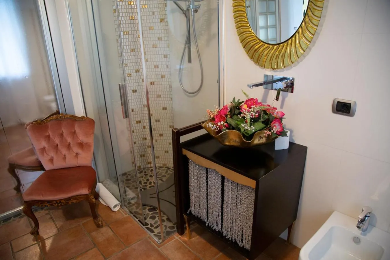 Shower in Bed and breakfast Ellera Viterbo