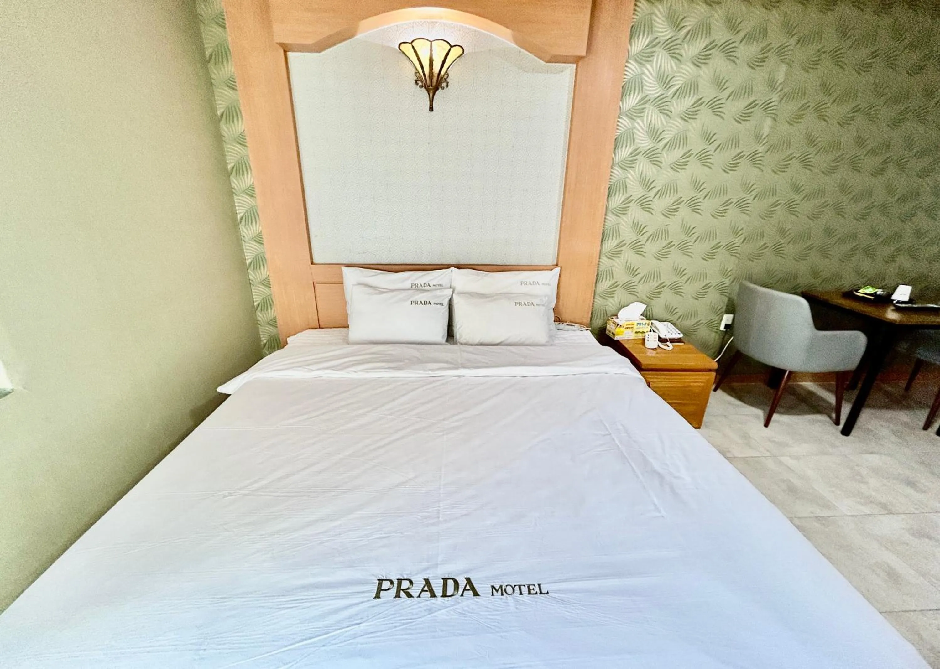 Bed in Prada motel