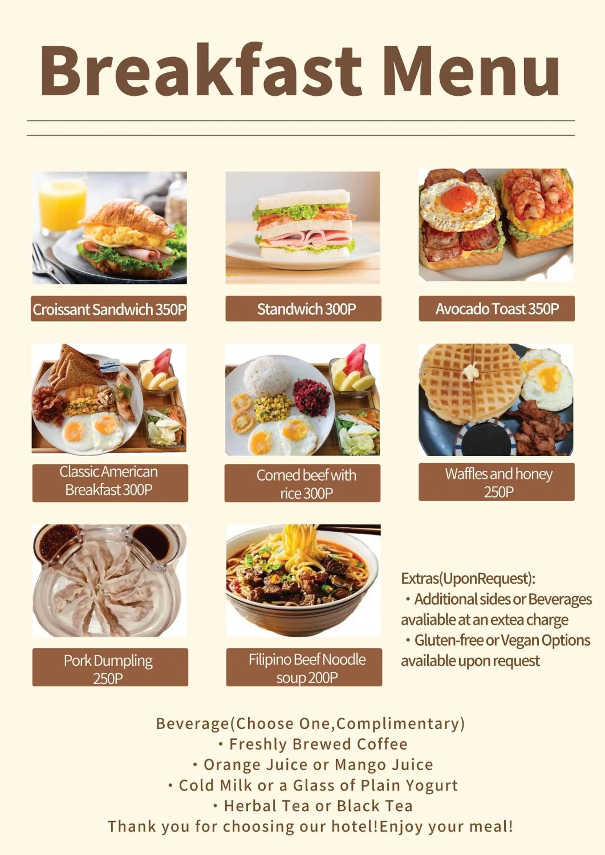 Breakfast in Diving Addiction Resort