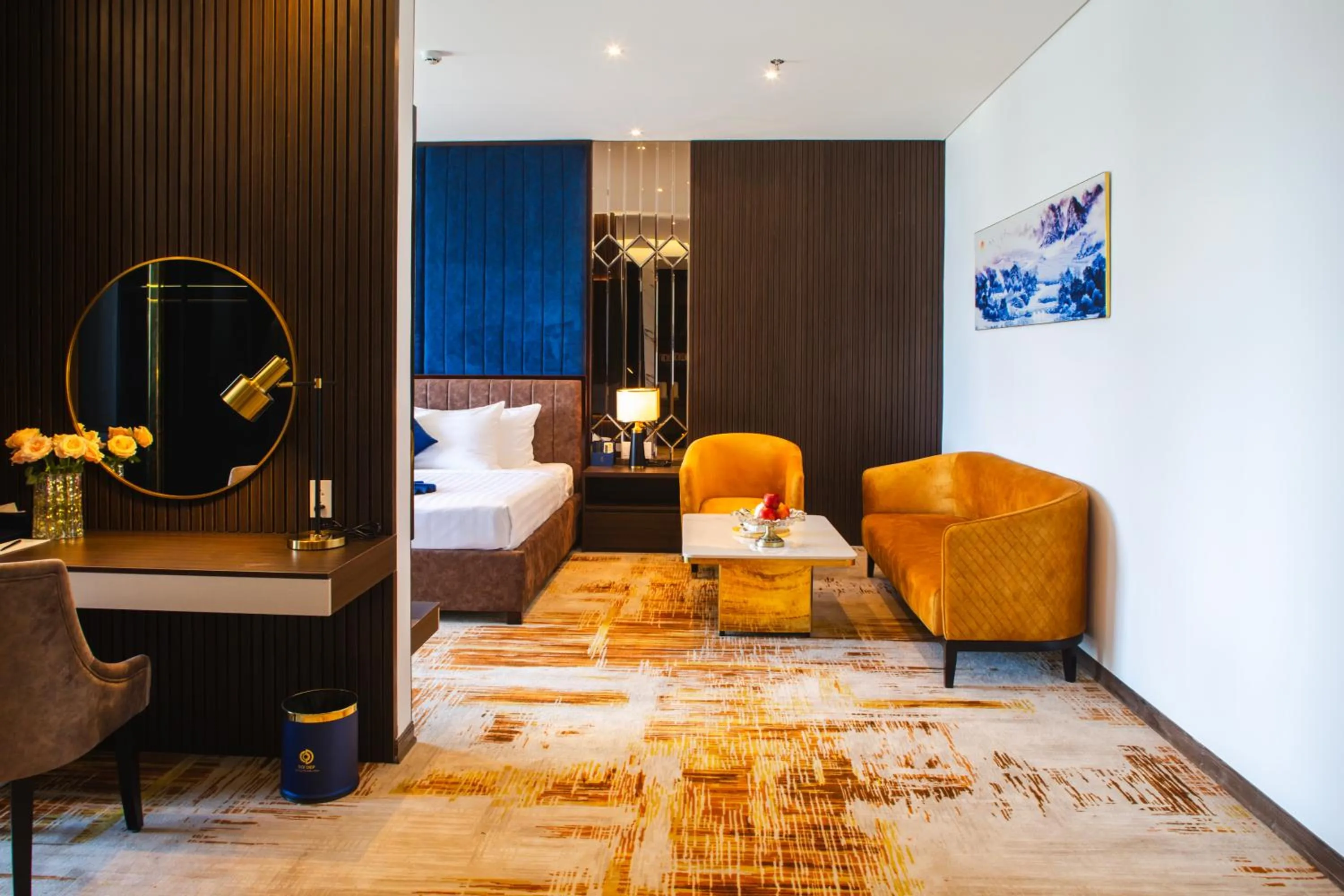 Living room, Bed in SANDALS AQUILA HOTEL