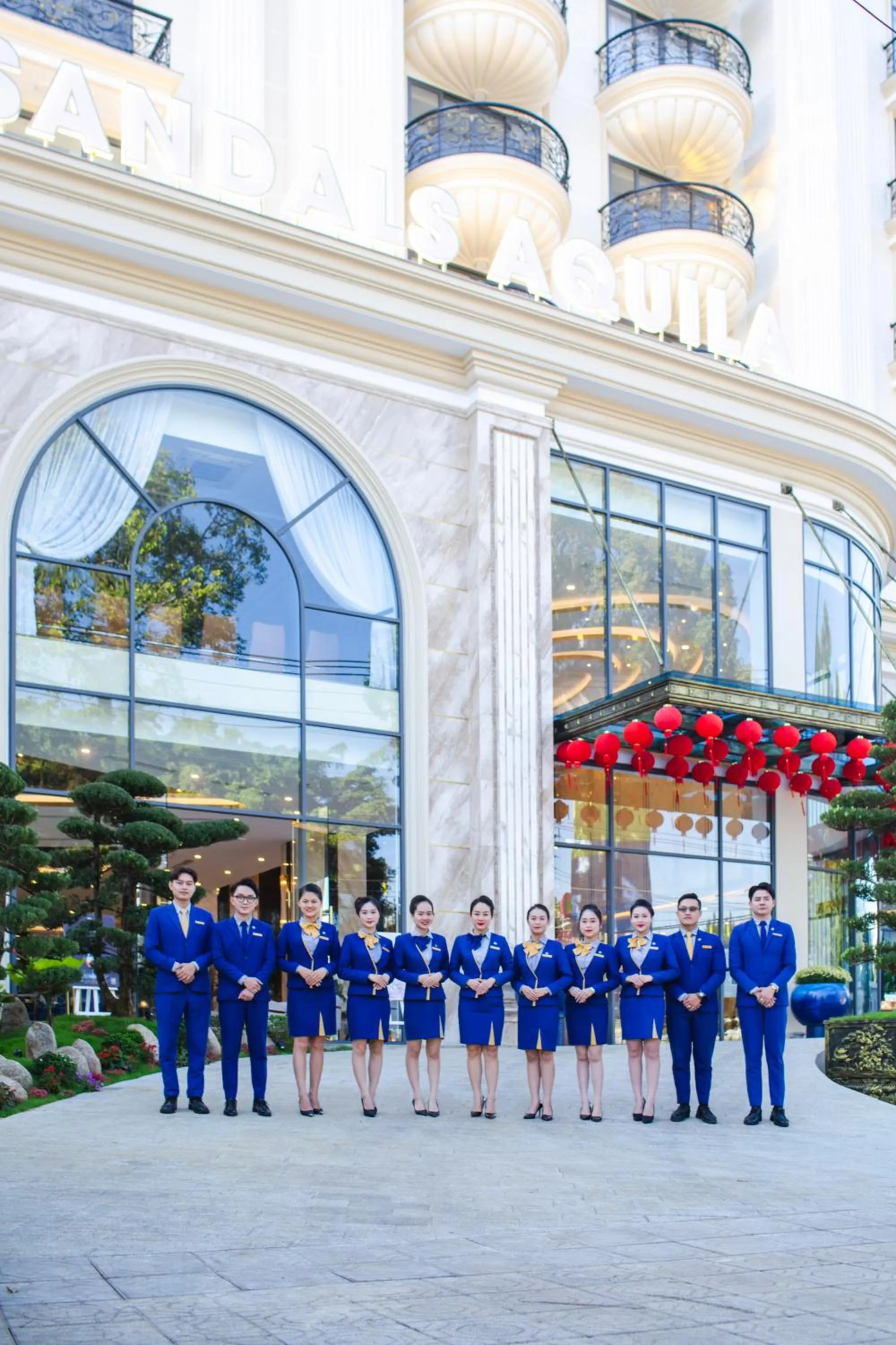 Facade/entrance in SANDALS AQUILA HOTEL