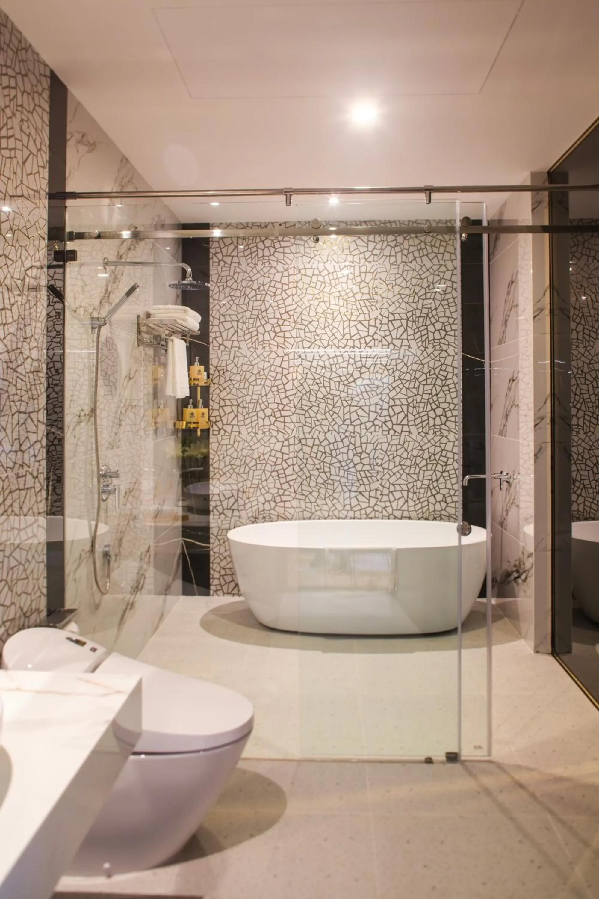 Shower in SANDALS AQUILA HOTEL