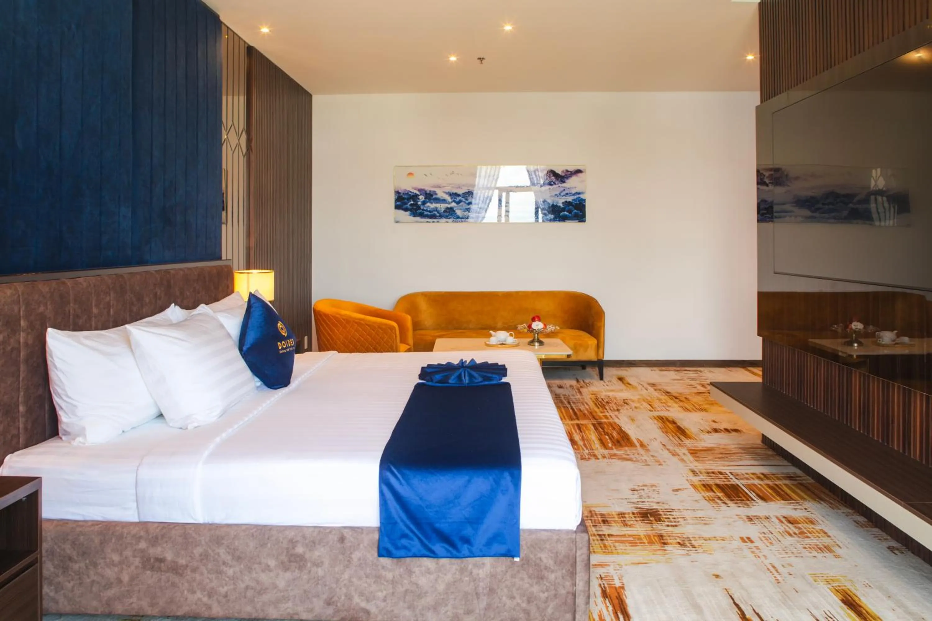 Bed in SANDALS AQUILA HOTEL