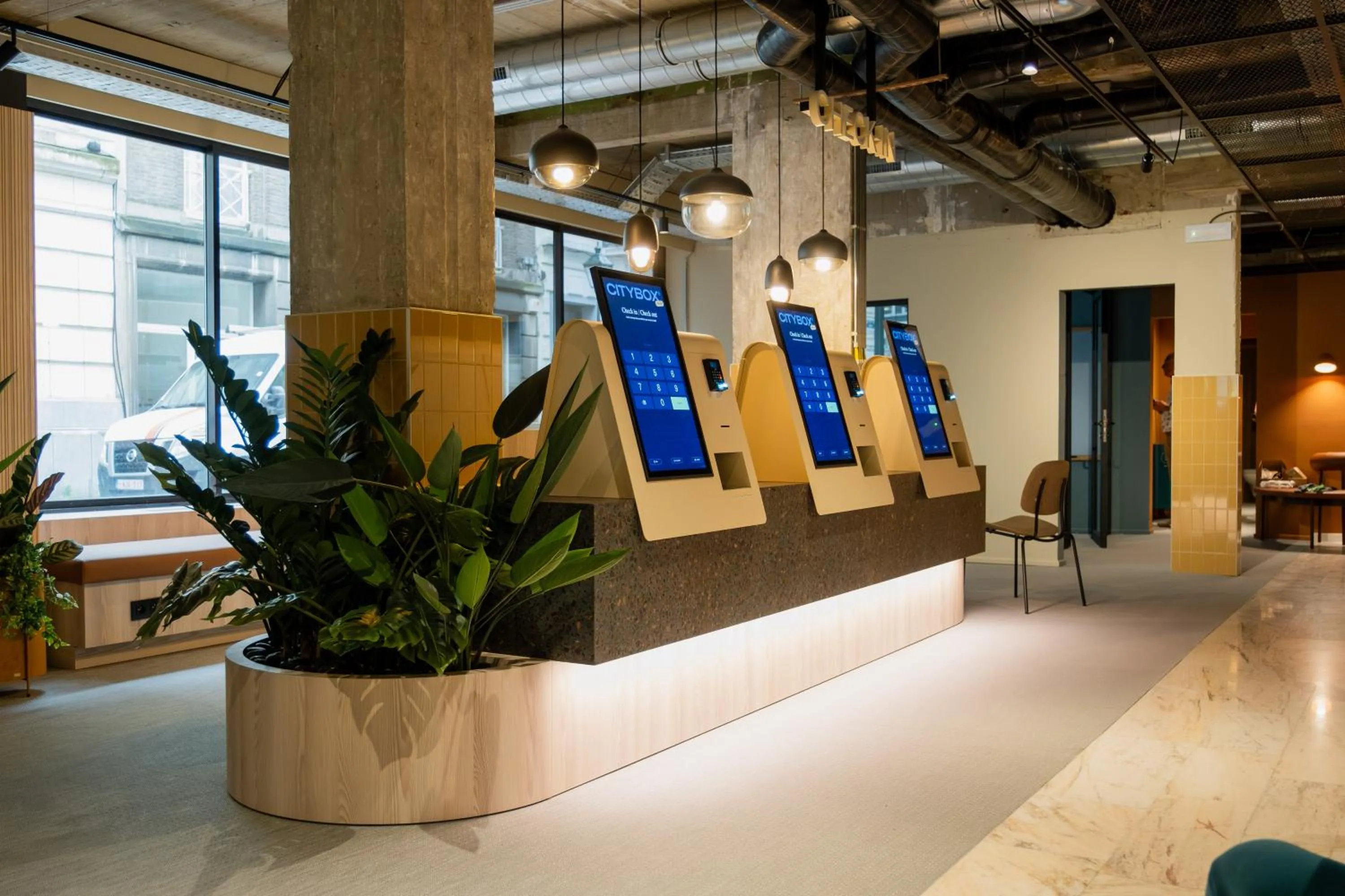 Lobby or reception in Citybox Brussels Centre Louise