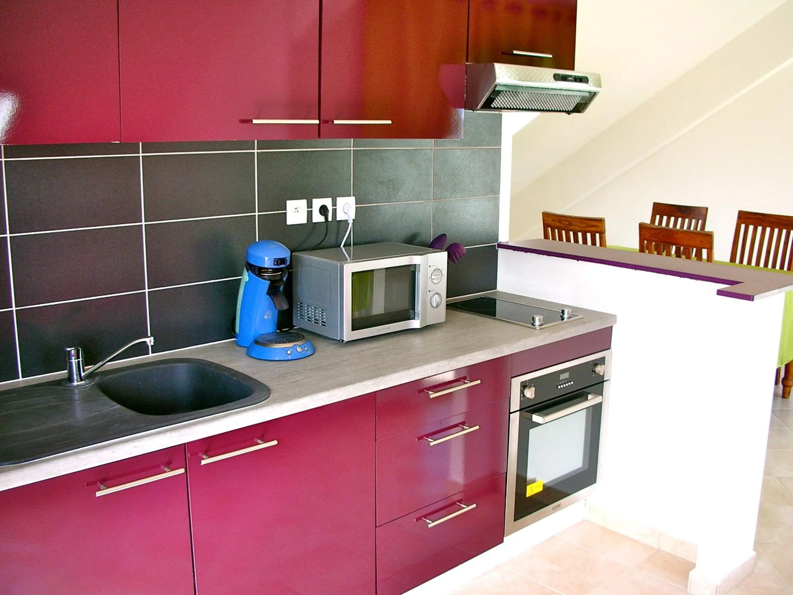 Kitchen or kitchenette in Hotel Cap Sud