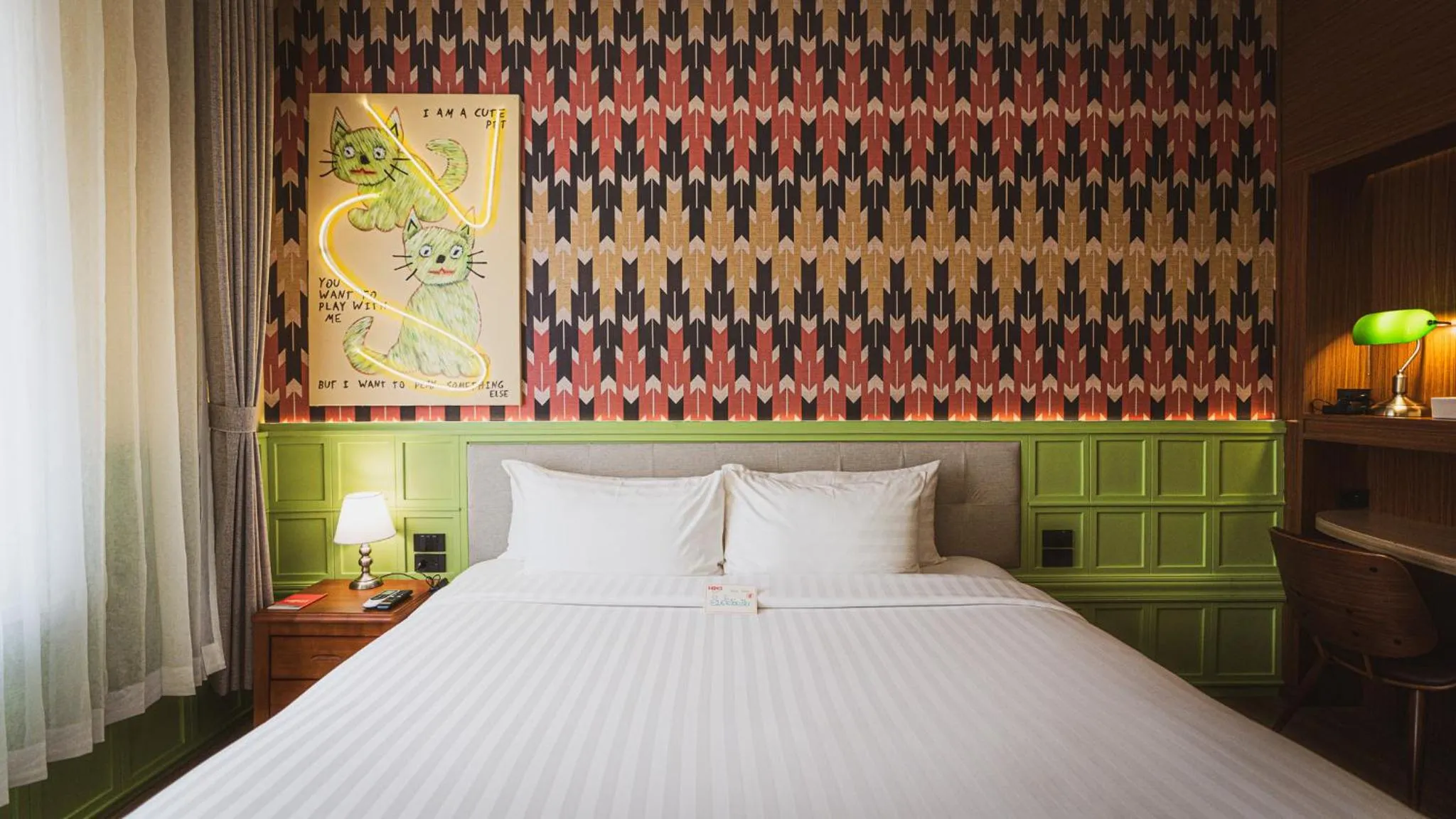 Photo of the whole room, Bed in Senglao Boutique Hotel Luang Prabang