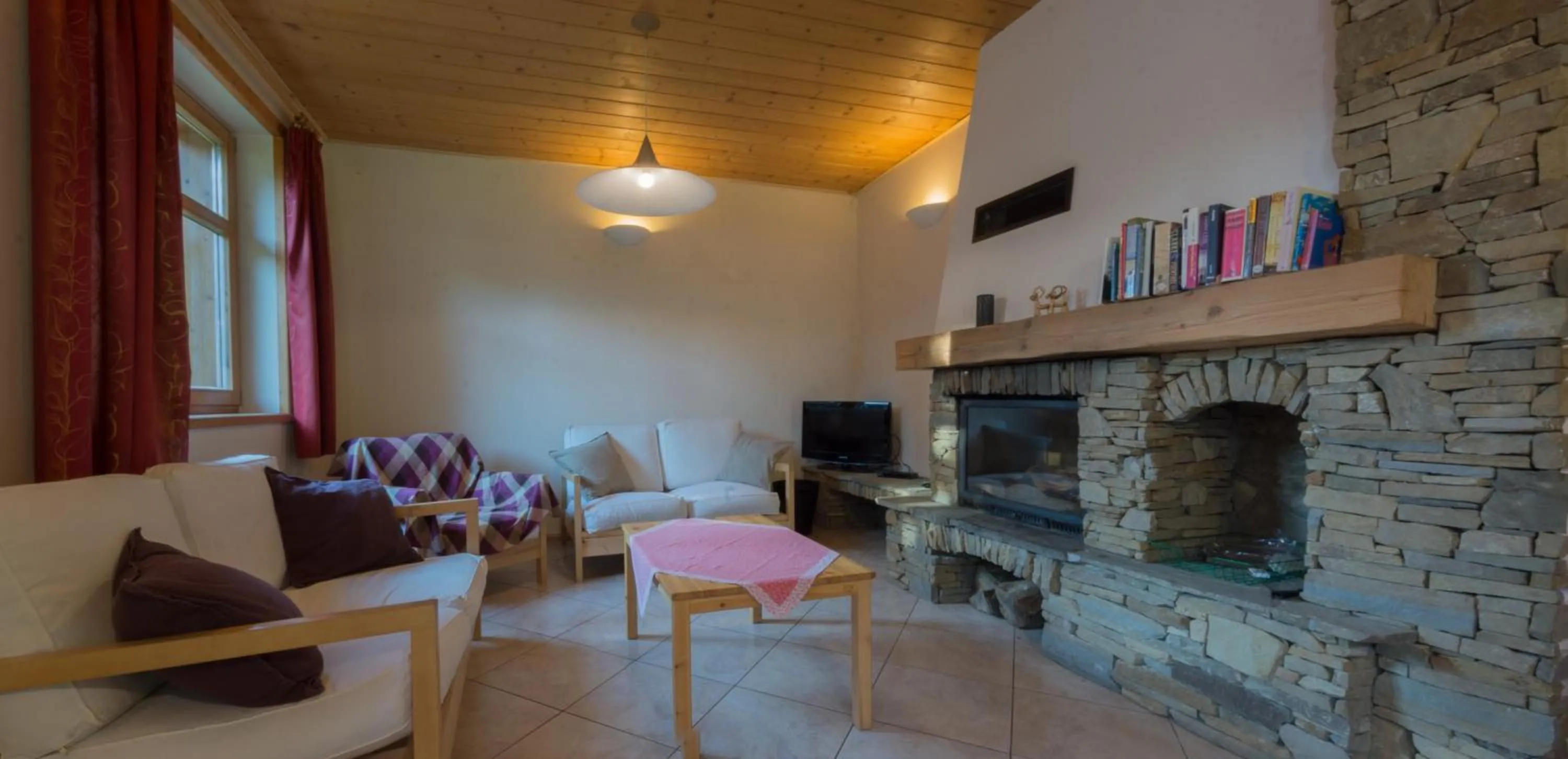 Living room in Sno House