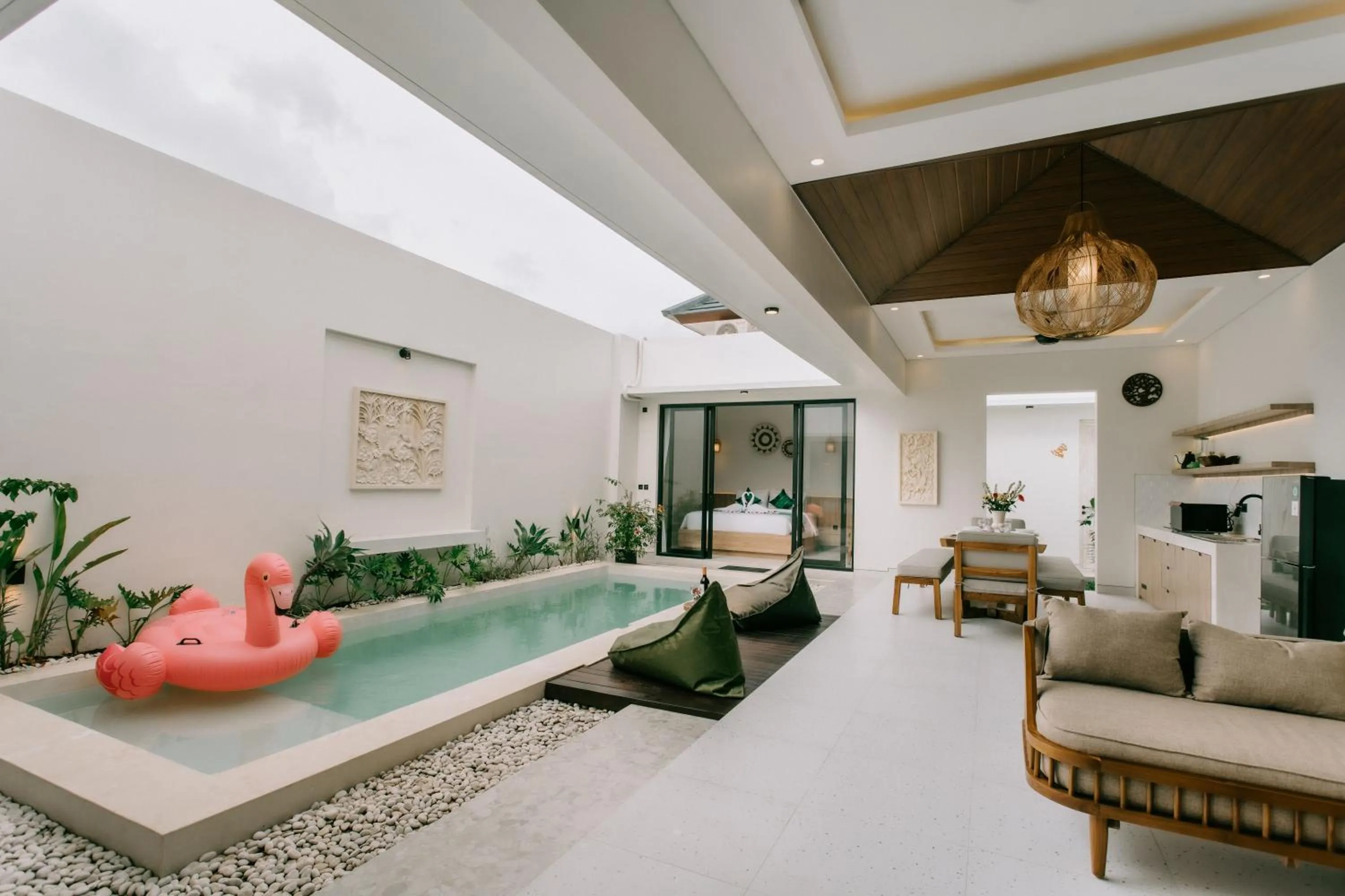 Bed in The Pahala Villas