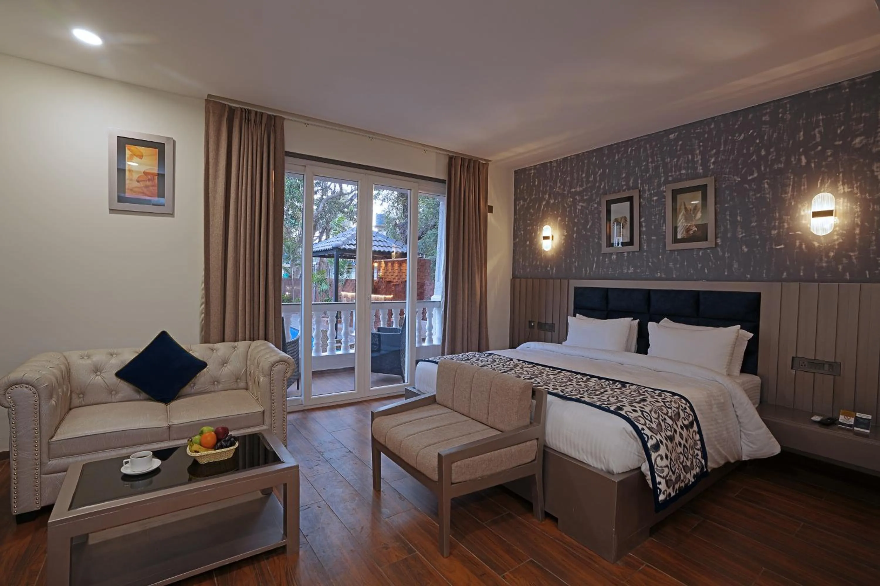 Bedroom, Bed in Grand Continent Anjuna A Sarovar Portico Affiliate Hotel