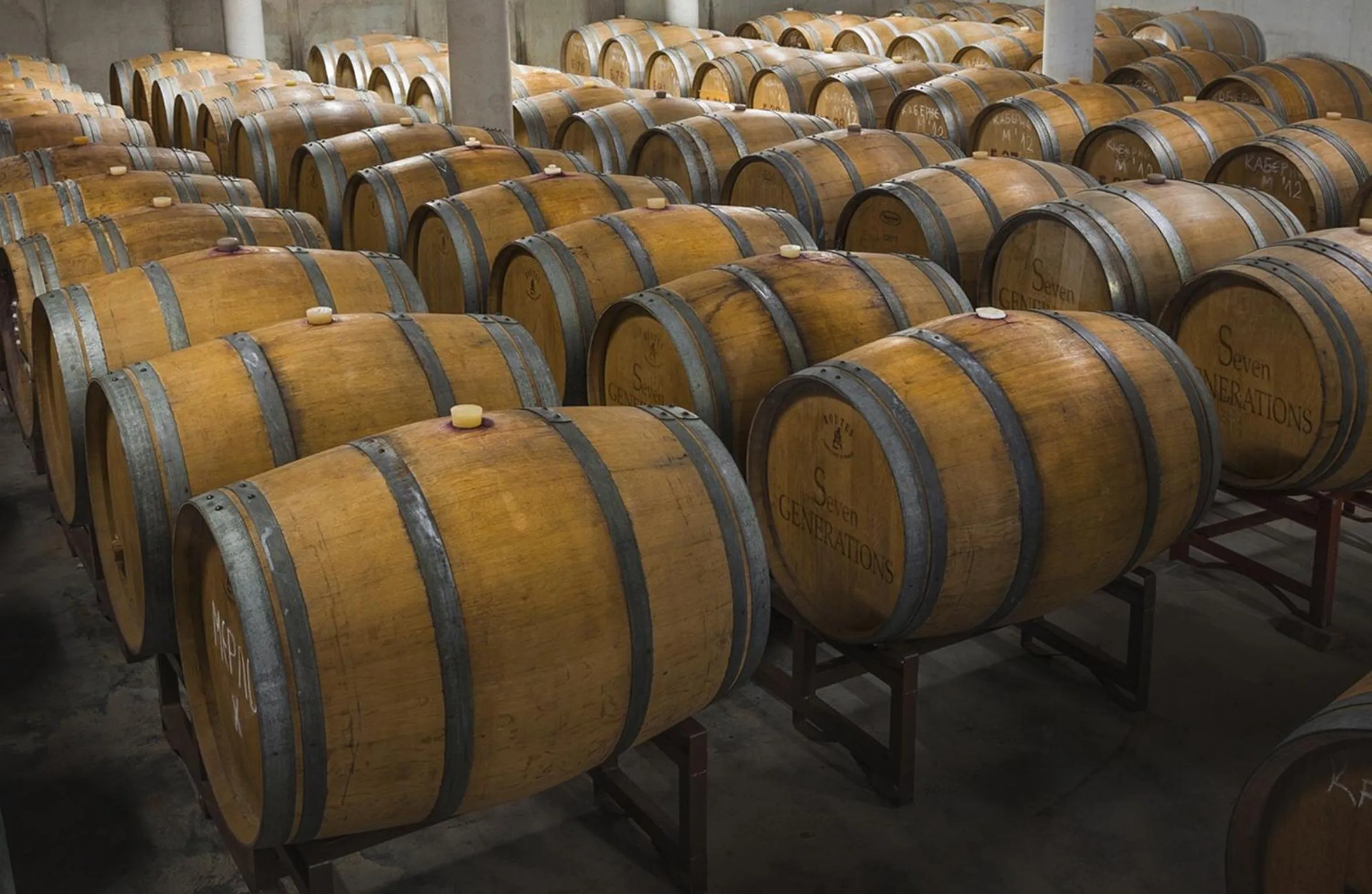 Decorative detail in Seven Generations Winery Hotel