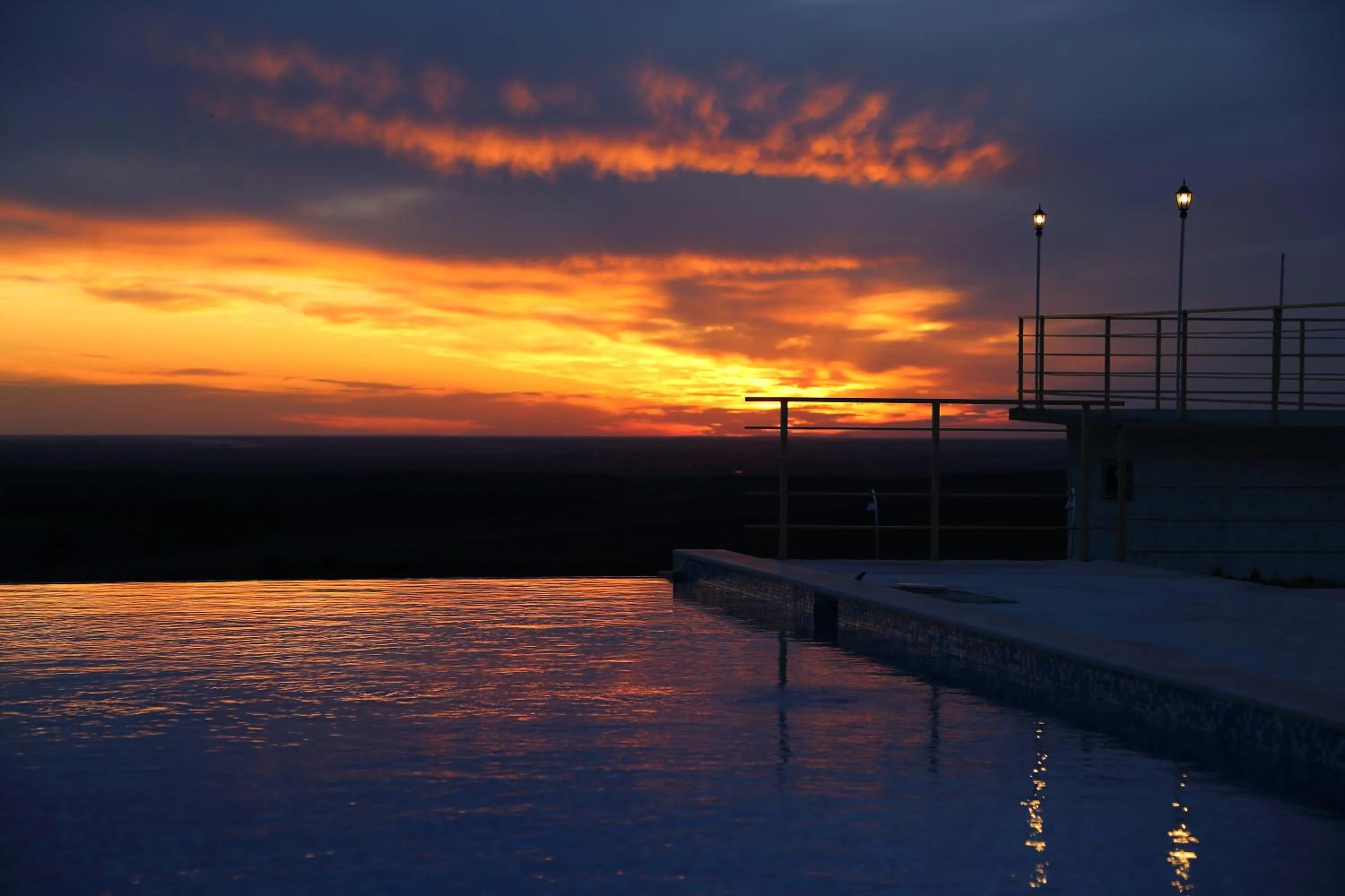 Pool view in Seven Generations Winery Hotel