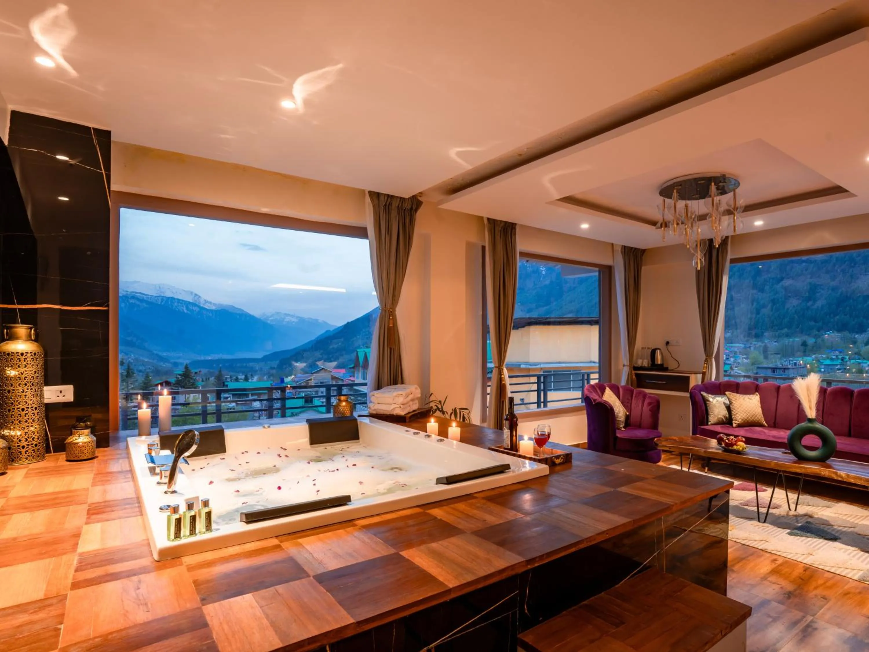 Living room in Moustache Manali