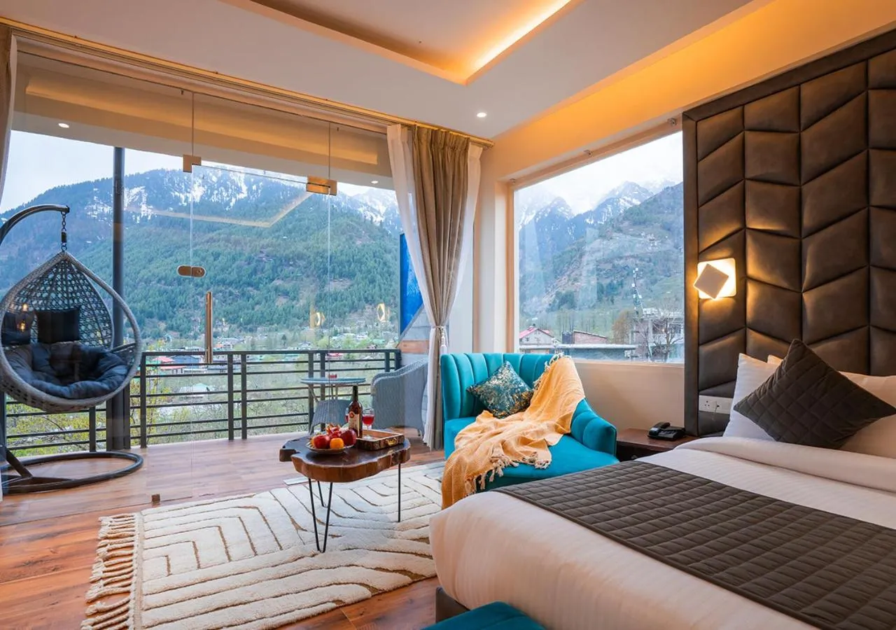 Bed in Moustache Manali