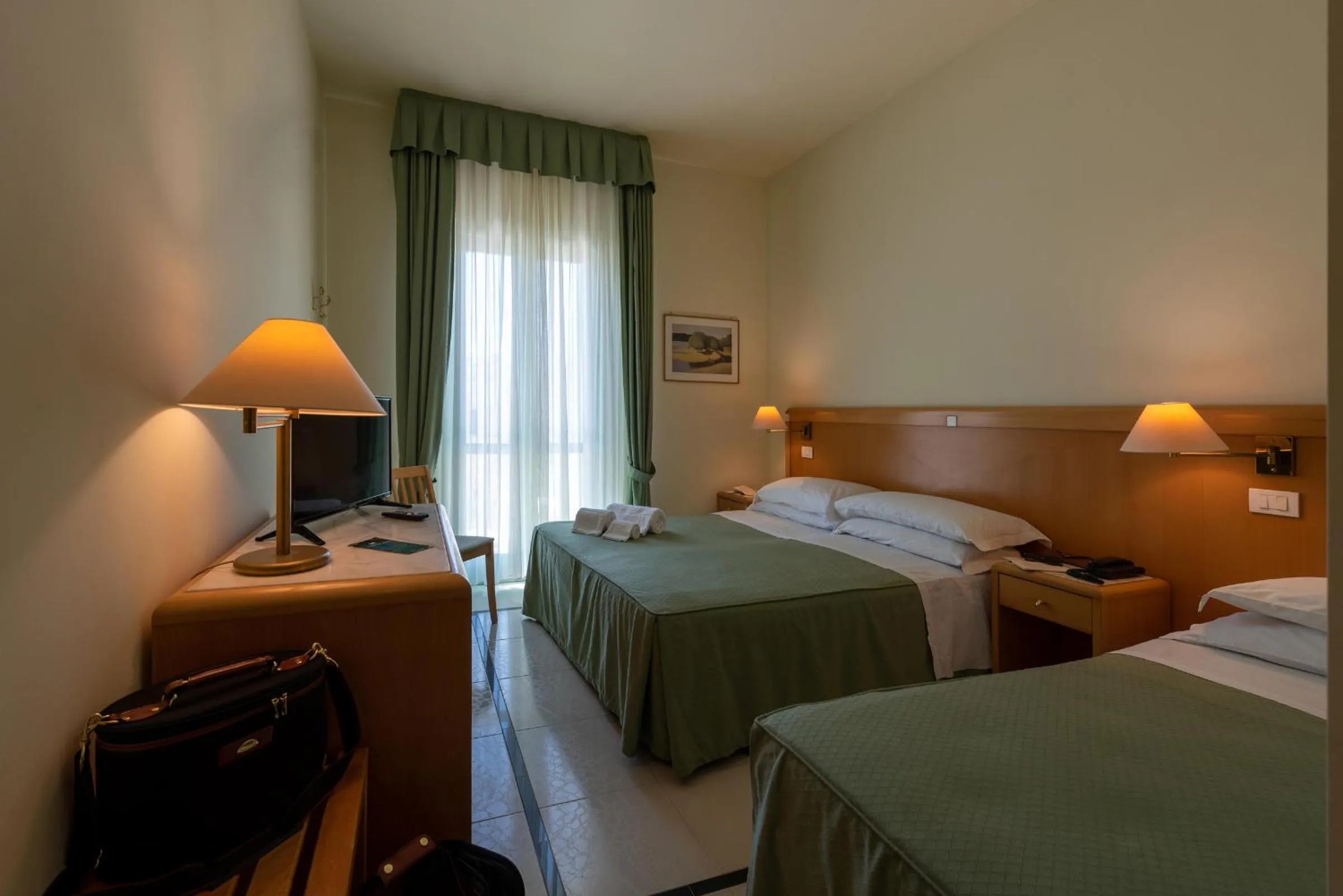 Bed in Hotel Euromare