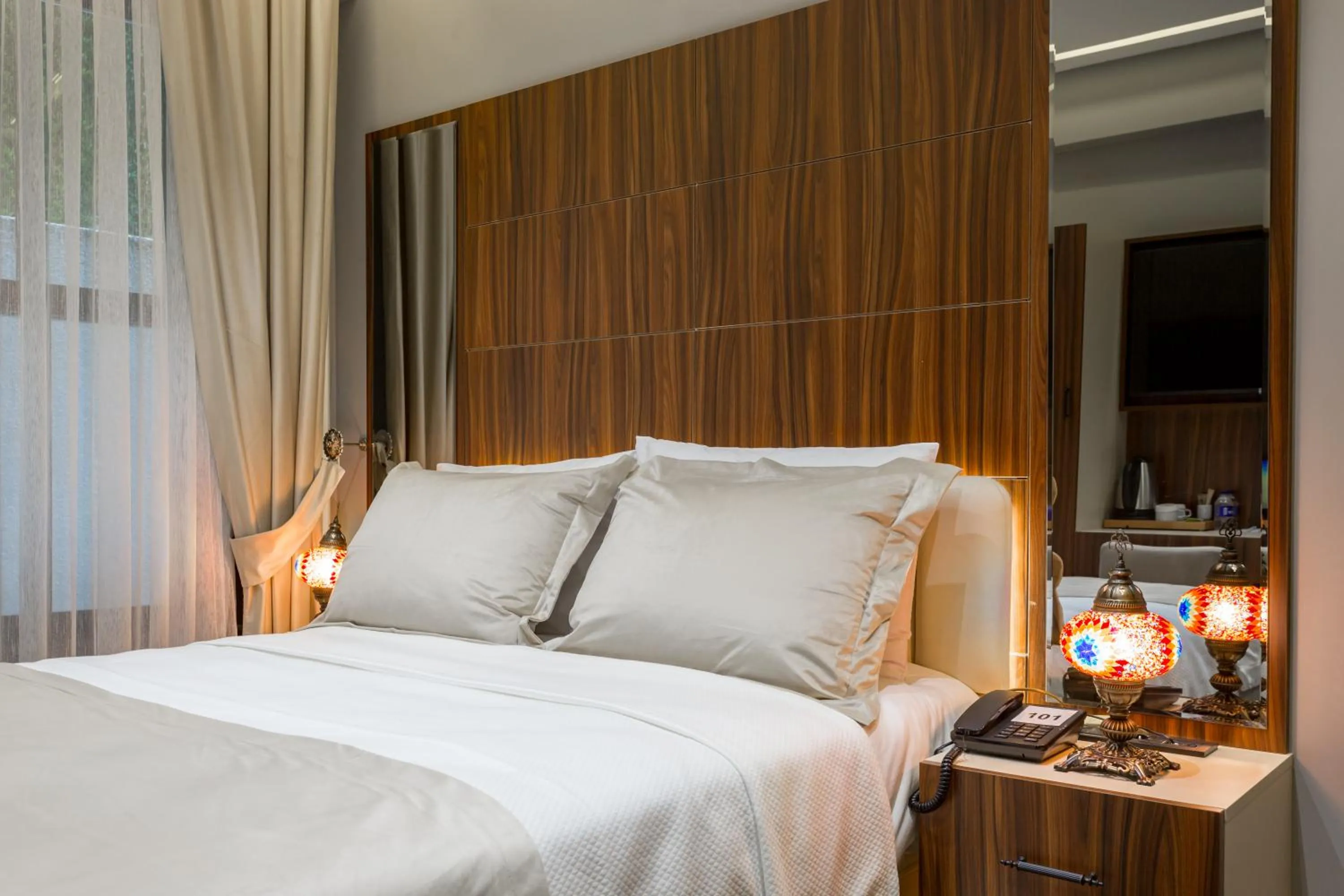 Bed in Dream Park Hotel