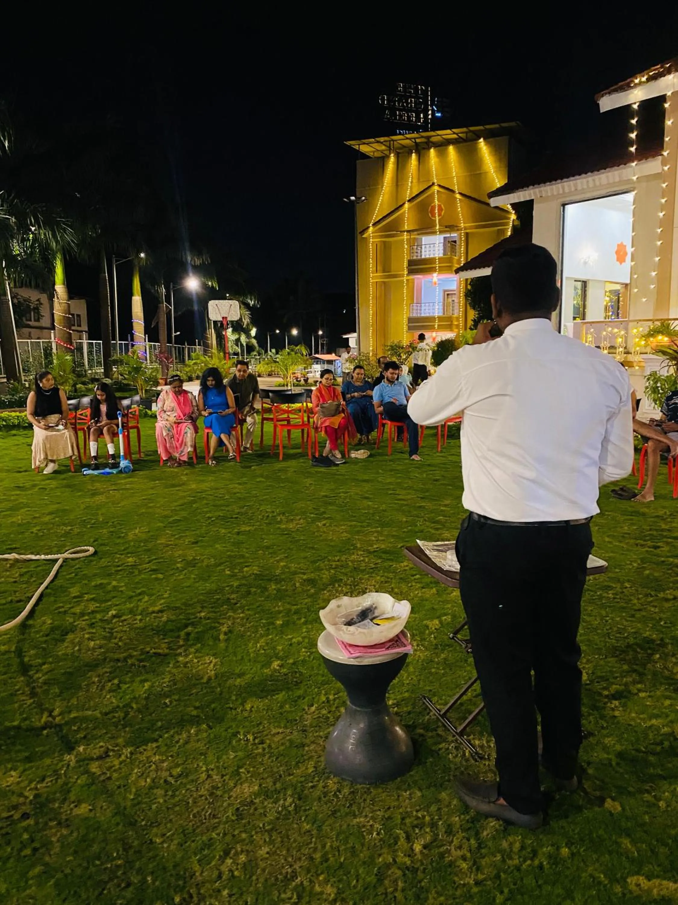 Evening entertainment in The Grand Leela Resort