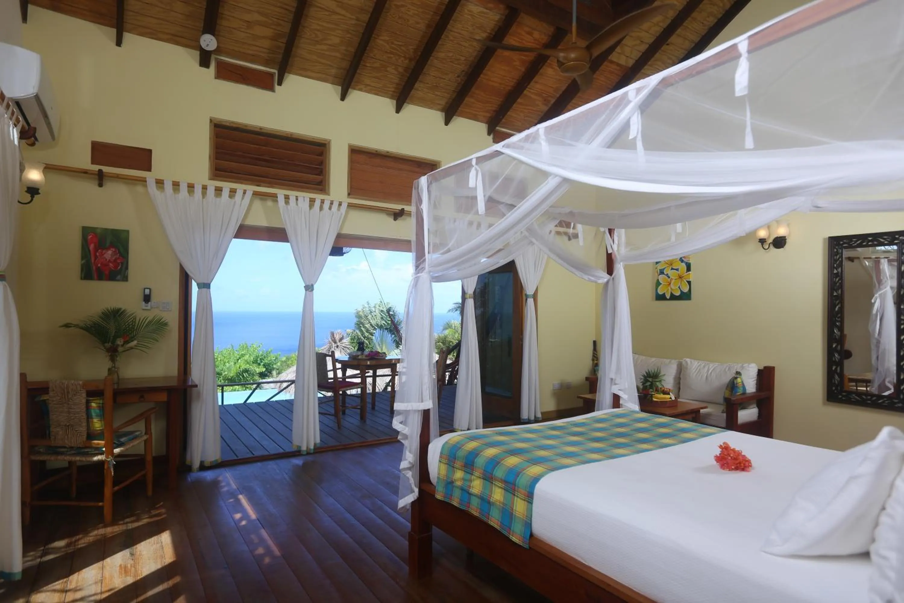 Bed in Tet Rouge Resort