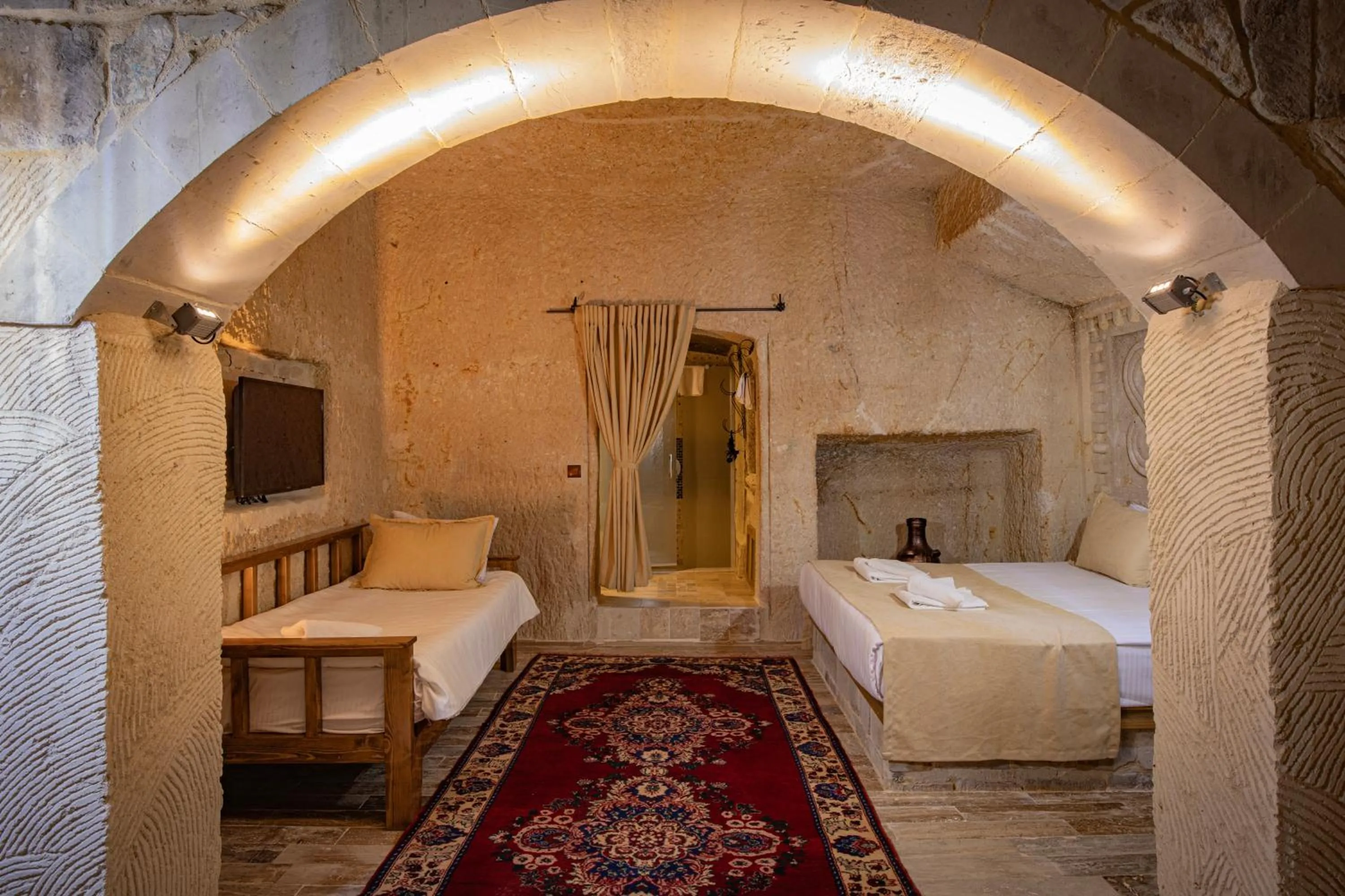 Bed in Sur Cave Hotel